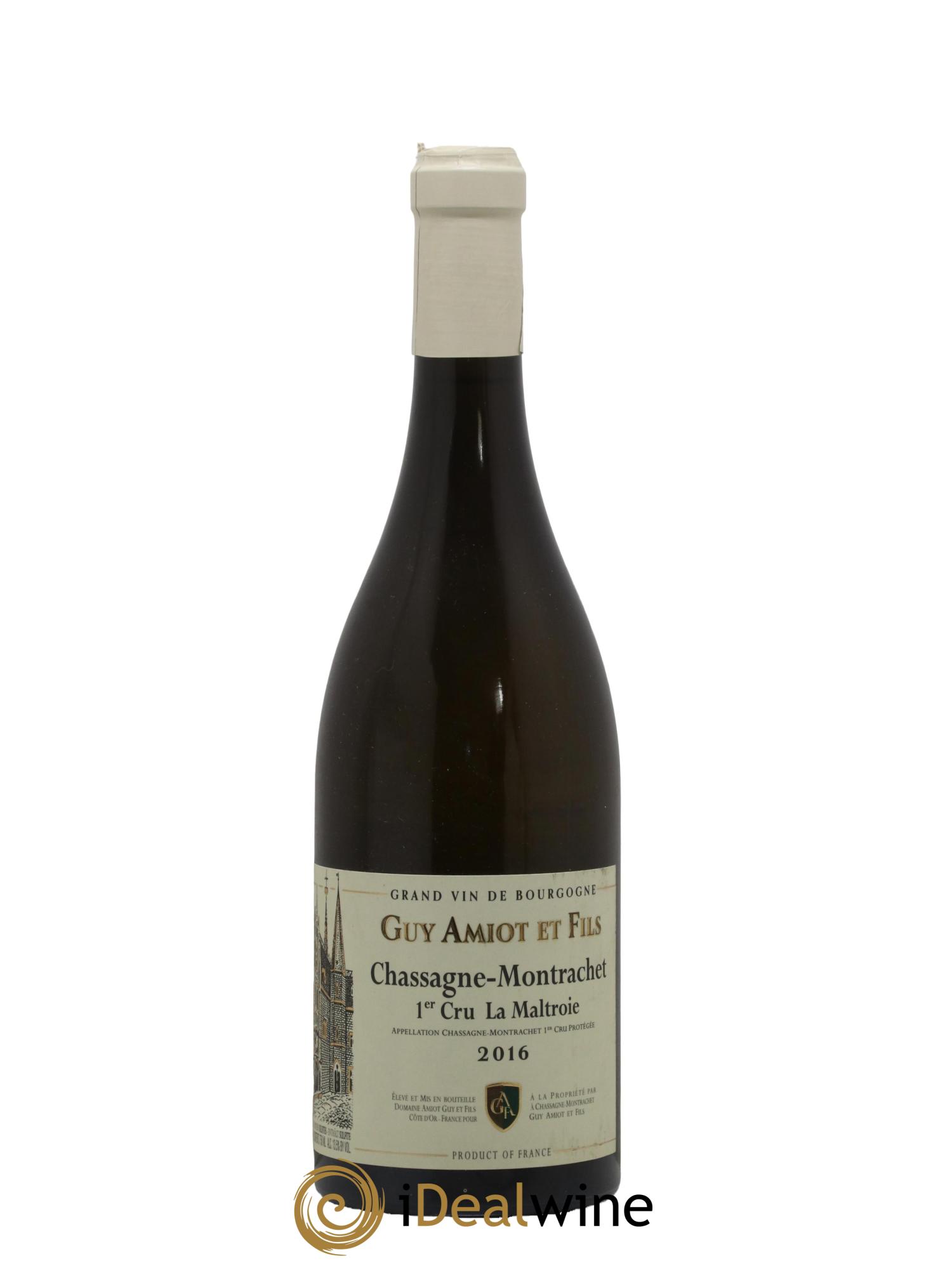 Chassagne-Montrachet 1er Cru La Maltroie Guy Amiot & Fils 2016 - Lot de 1 bouteille - 0