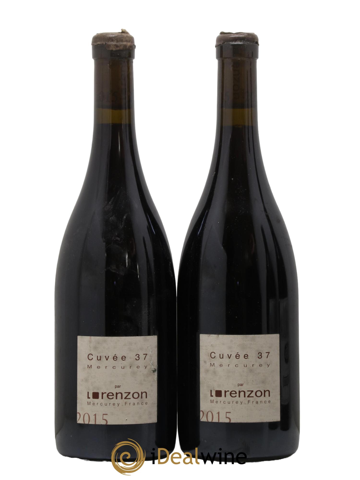 Mercurey Cuvée 37 Domaine Lorenzon 2015 - Lot de 2 bouteilles - 0