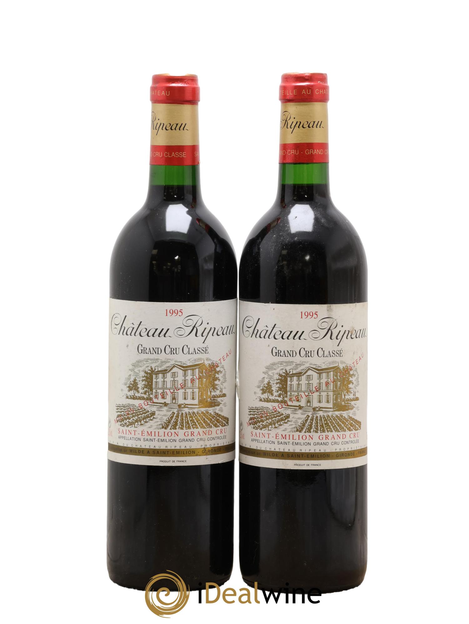 Château Ripeau Grand Cru Classé 1995 - Lot de 2 bouteilles - 0