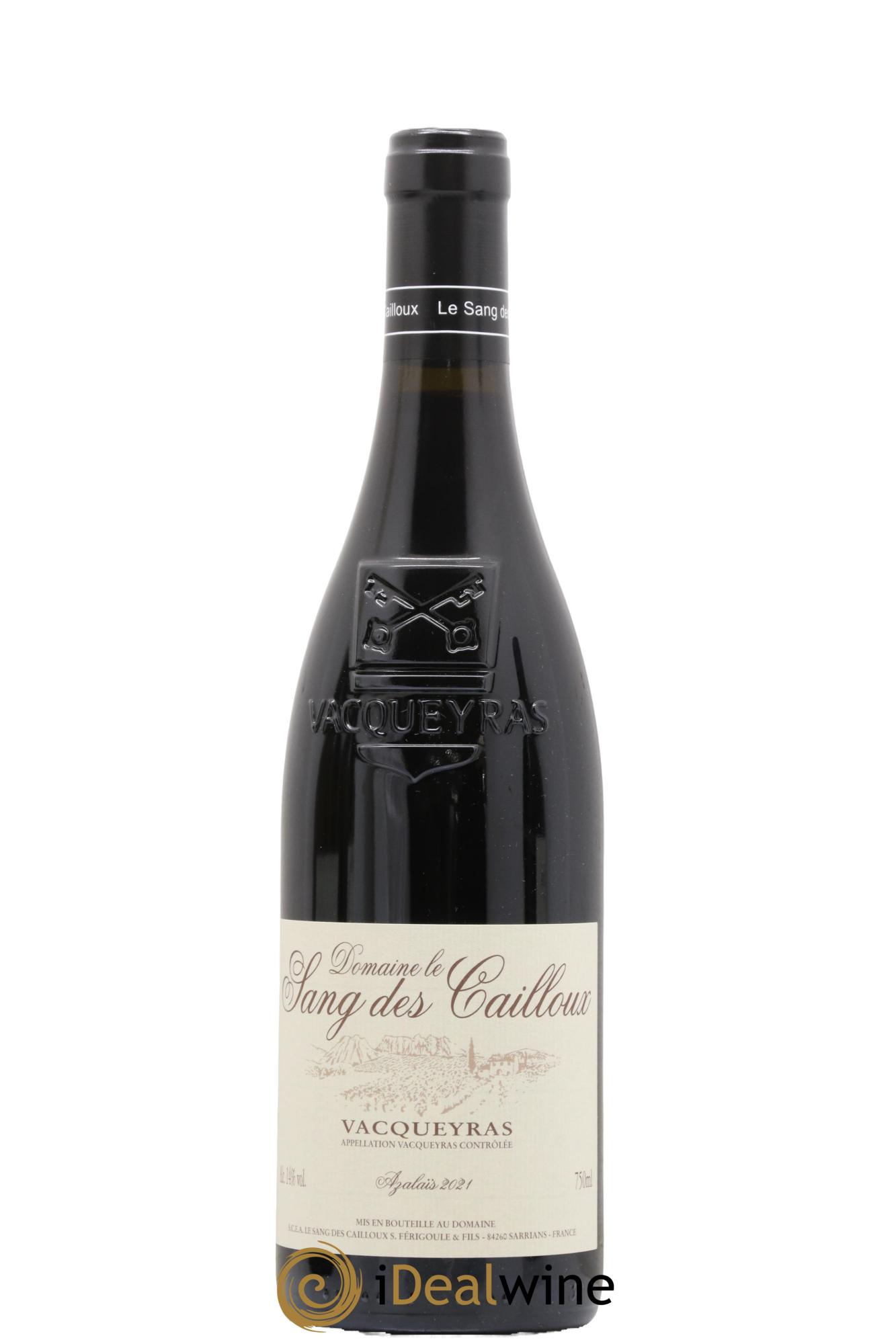 Vacqueyras Azalaïs Le Sang des Cailloux 2021 - Lot de 1 bouteille - 0