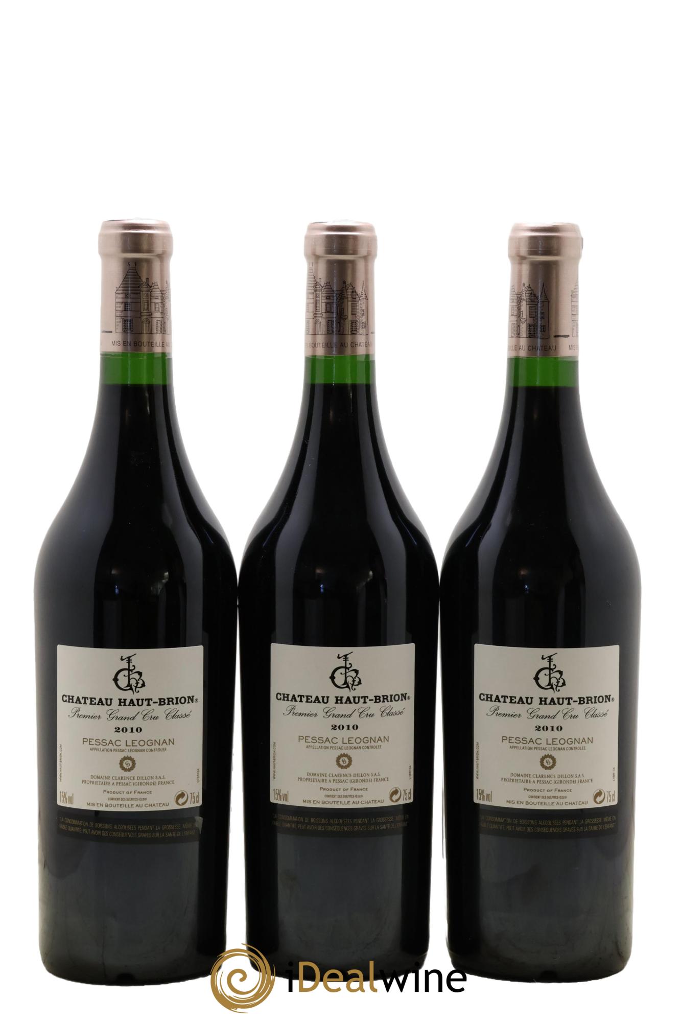 Château Haut Brion 1er Grand Cru Classé 2010 - Lot de 6 bouteilles - 4