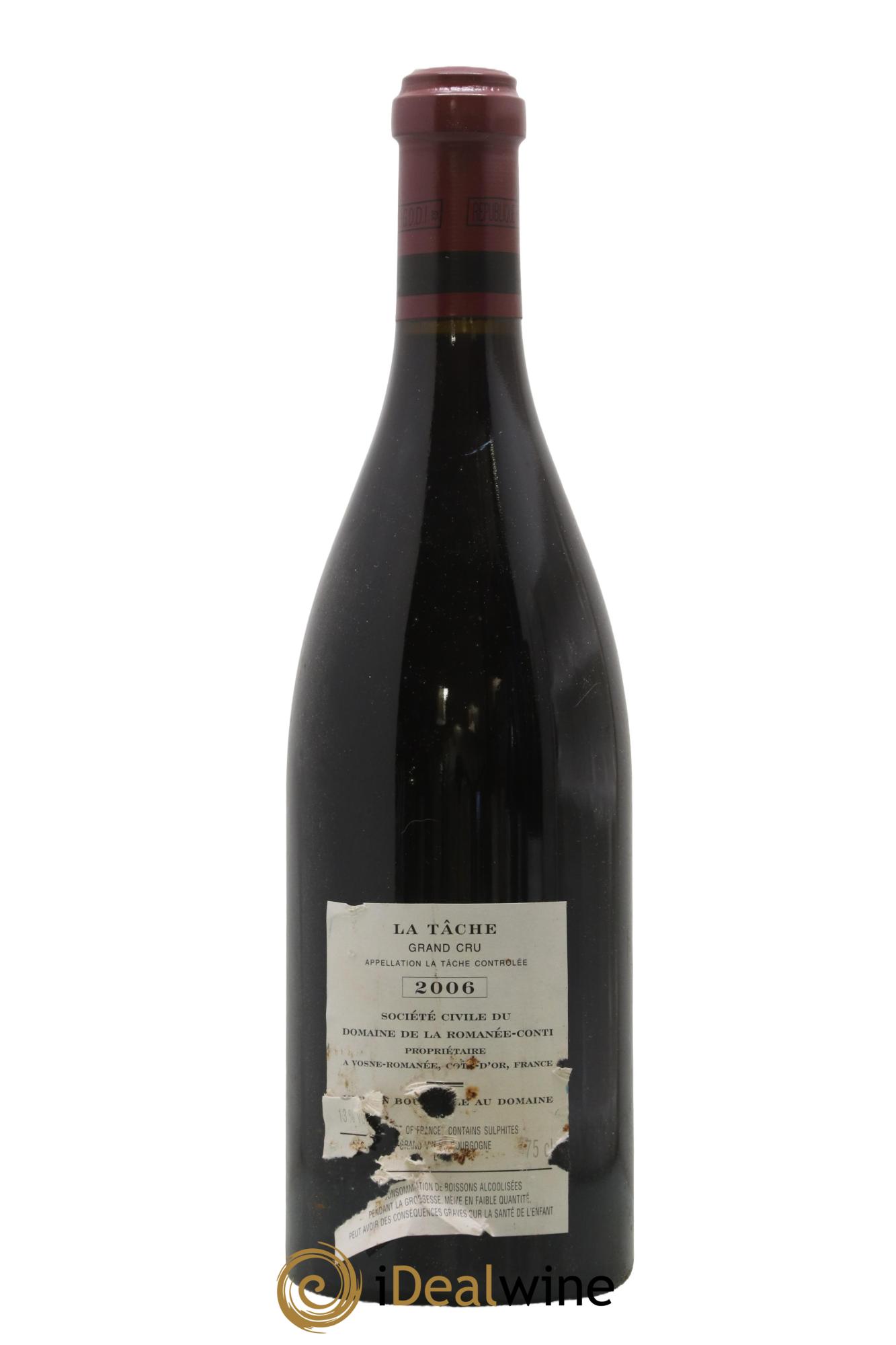 La Tâche Grand Cru Domaine de la Romanée-Conti 2006 - Posten von 1 Flasche - 1
