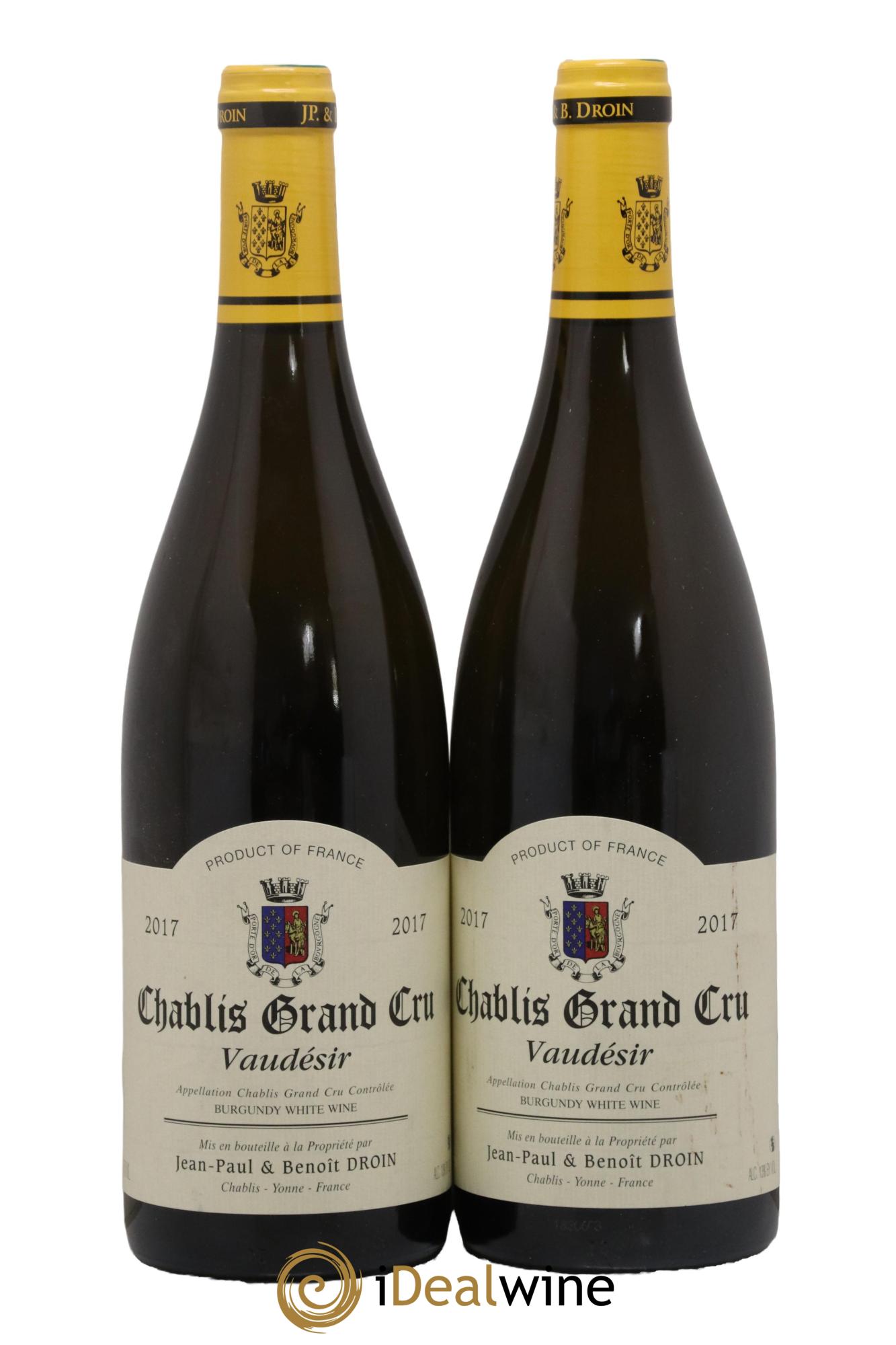 Chablis Grand Cru Vaudésir Jean-Paul & Benoît Droin (Domaine) 2017 - Lot de 2 bouteilles - 0