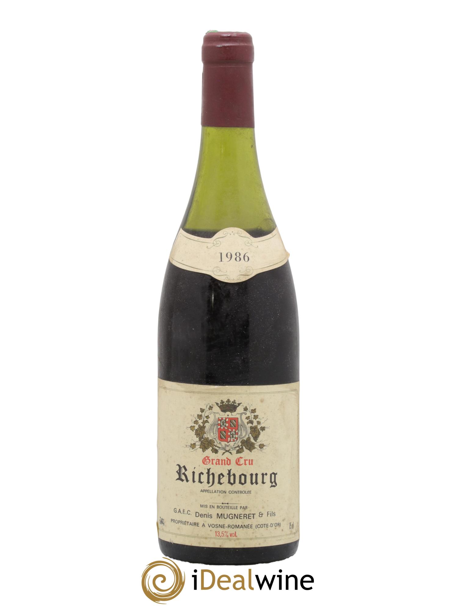 Richebourg Grand Cru Denis Mugneret 1986 - Lot de 1 bouteille - 0