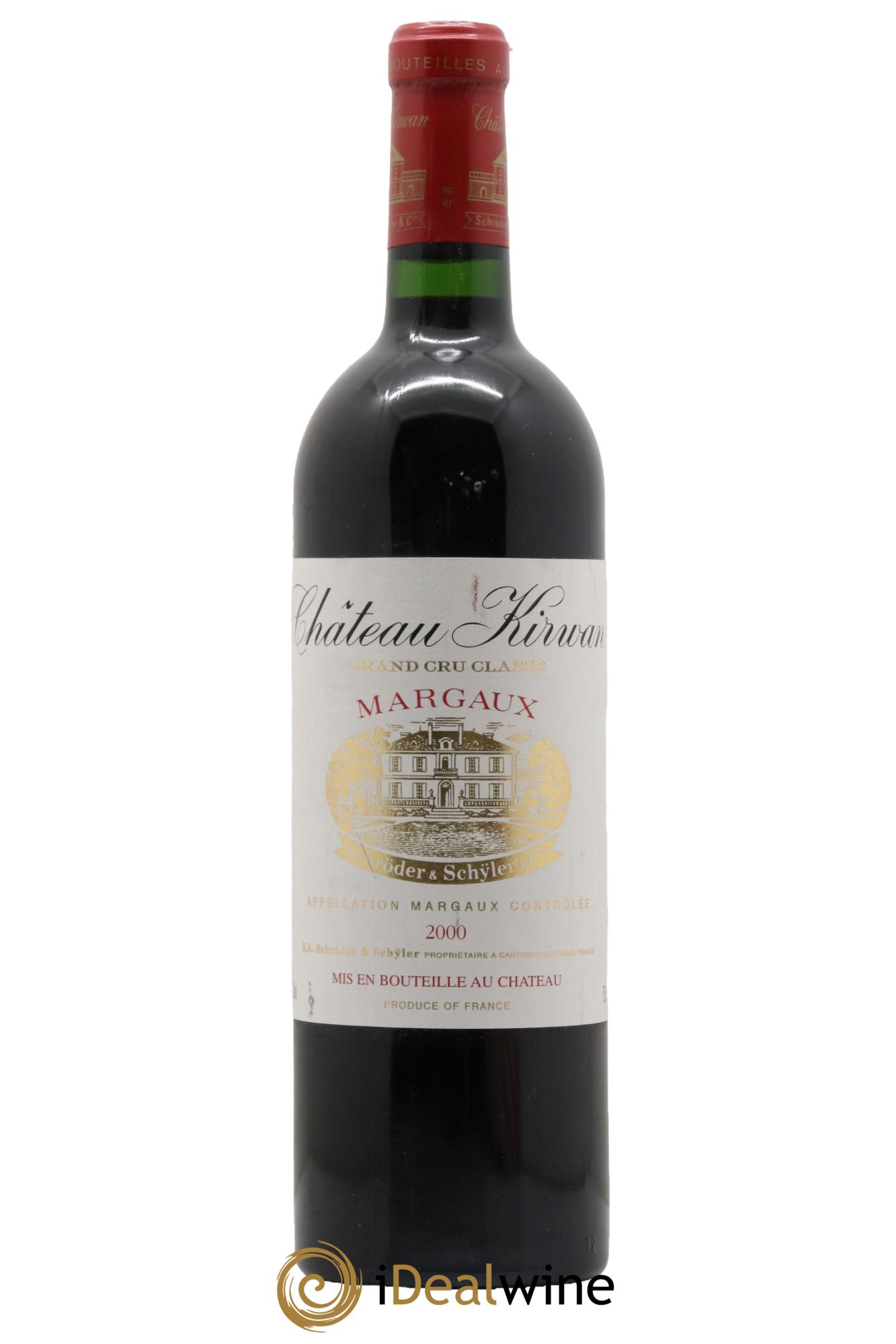 Château Kirwan 3ème Grand Cru Classé 2000 - Lot de 1 bouteille - 0
