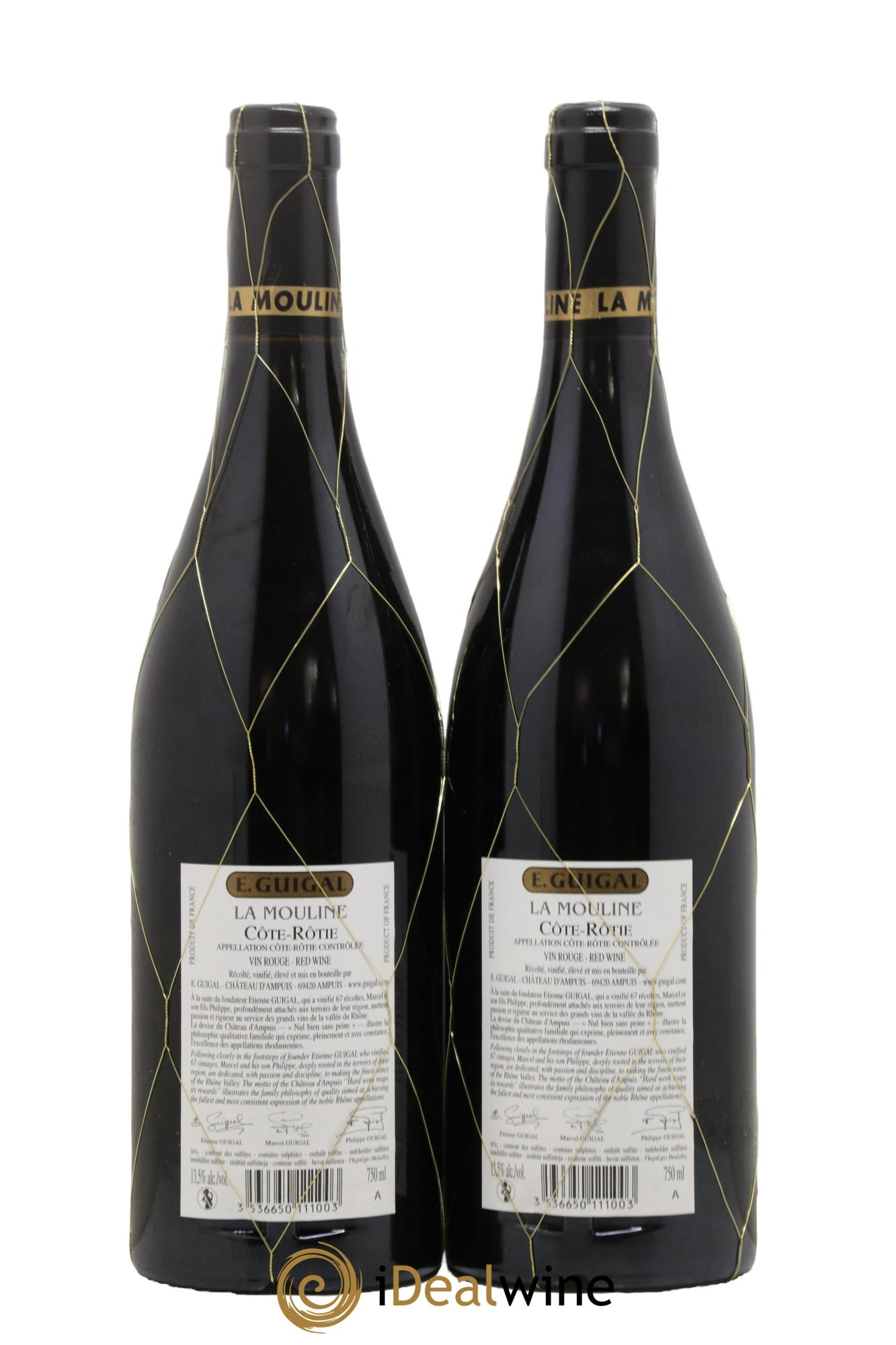 Côte-Rôtie La Mouline Guigal 2010 - Lot of 2 bottles - 1