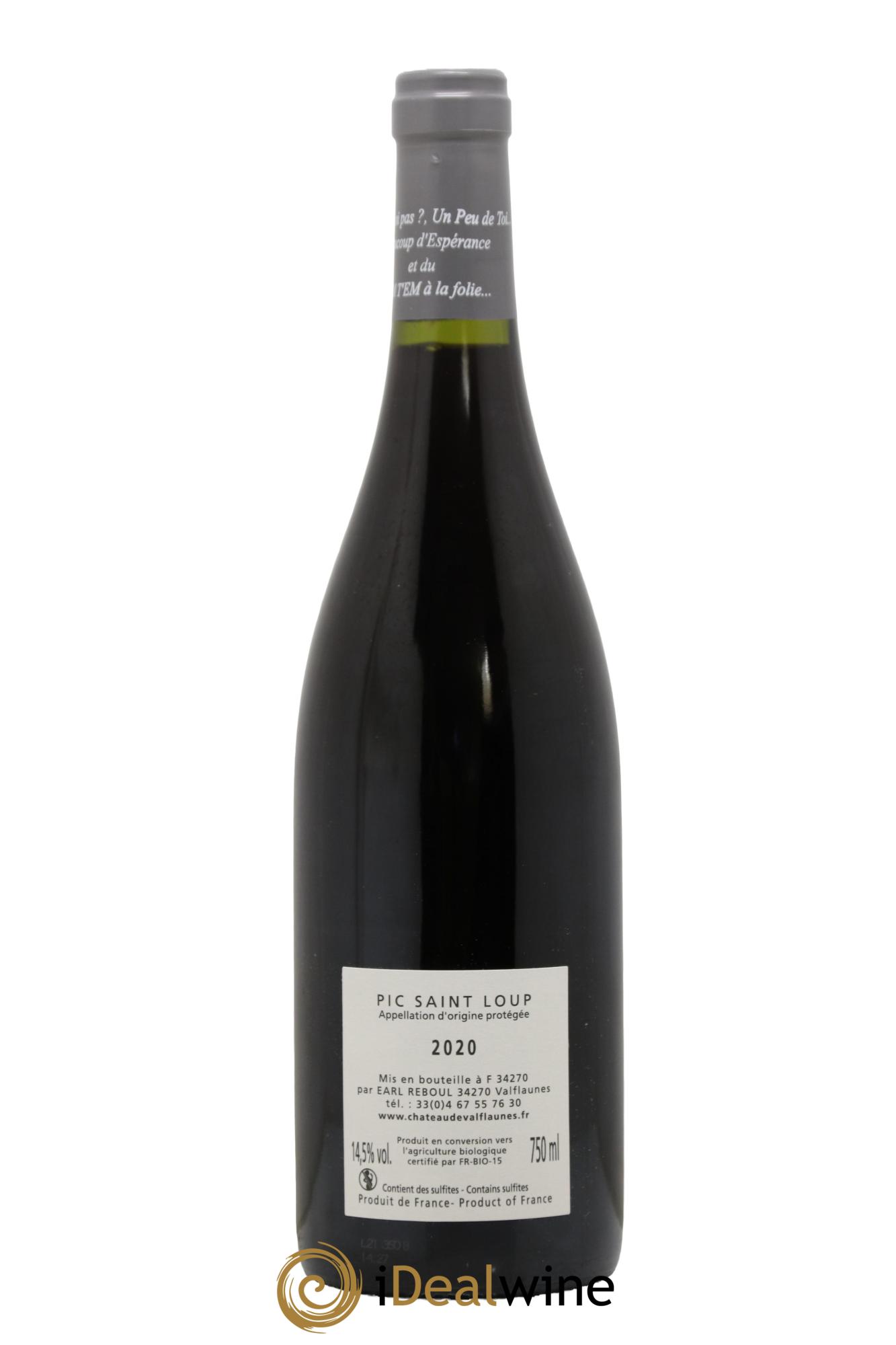 Pic Saint-Loup Espérance Château de Valfaunès 2020 - Posten von 1 Flasche - 1