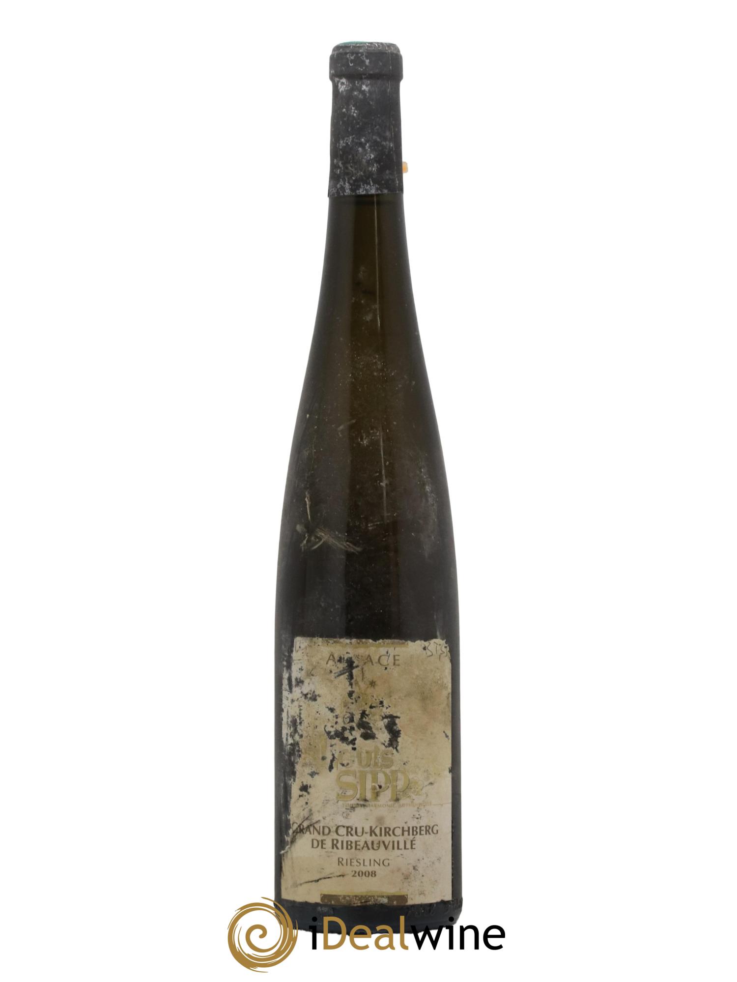 Alsace Grand Cru Riesling Kirchberg De Ribeauville Louis Sipp 2008 - Lot de 1 bouteille - 0