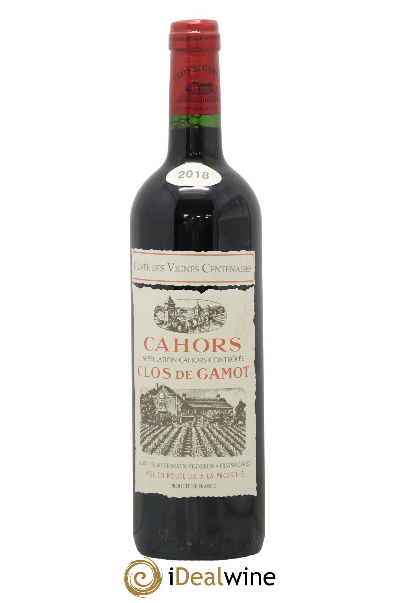 Cahors Clos de Gamot famille Jouffreau Cuvée des vignes centenaires 2018 - Lotto di 1 bottiglia - 0
