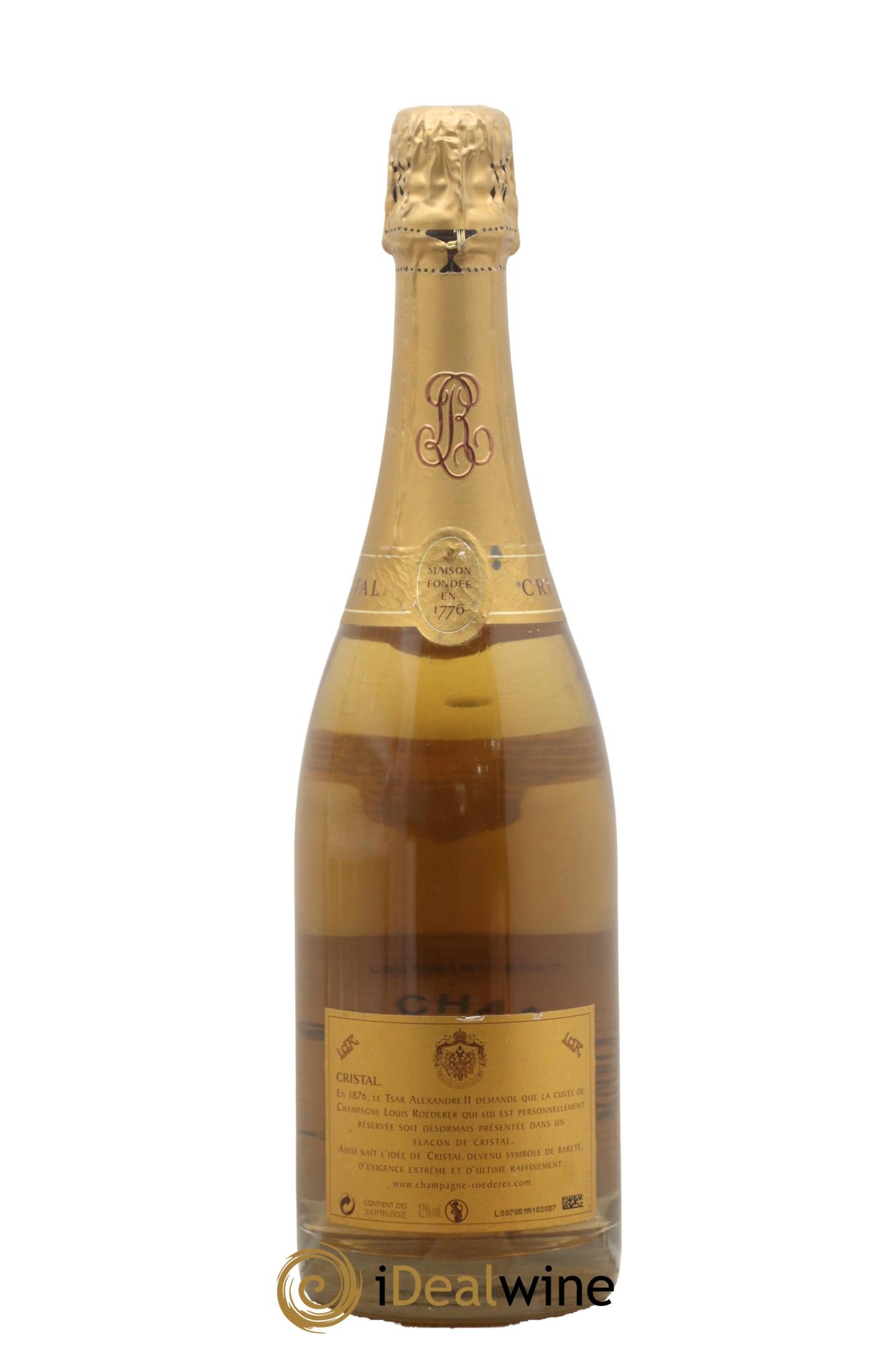 Cristal Louis Roederer 2002 - Lotto di 1 bottiglia - 1