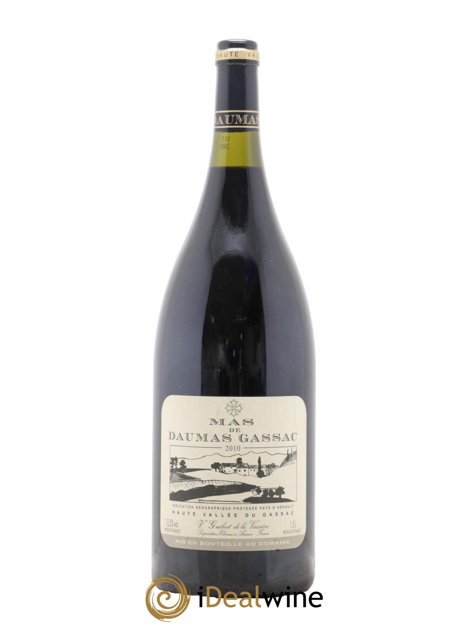 Saint-Guilhem-le-Désert - Cité d'Aniane Mas Daumas Gassac Famille Guibert de La Vaissière 2010 - Lot de 1 magnum - 0