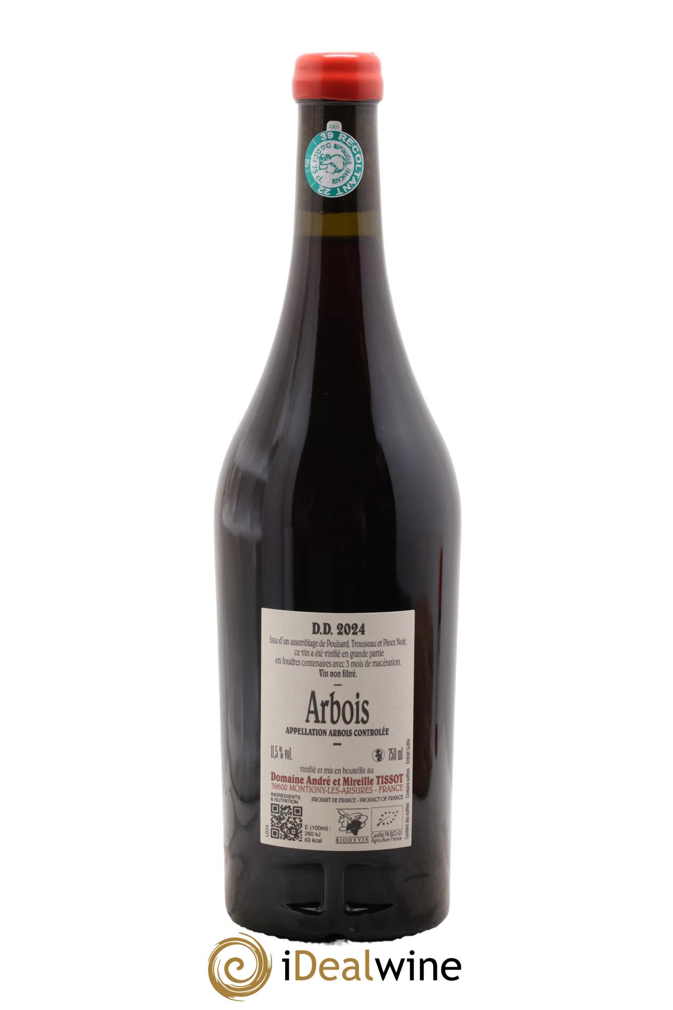 Arbois DD Bénédicte et Stéphane Tissot 2024 - Lot de 1 bouteille - 1
