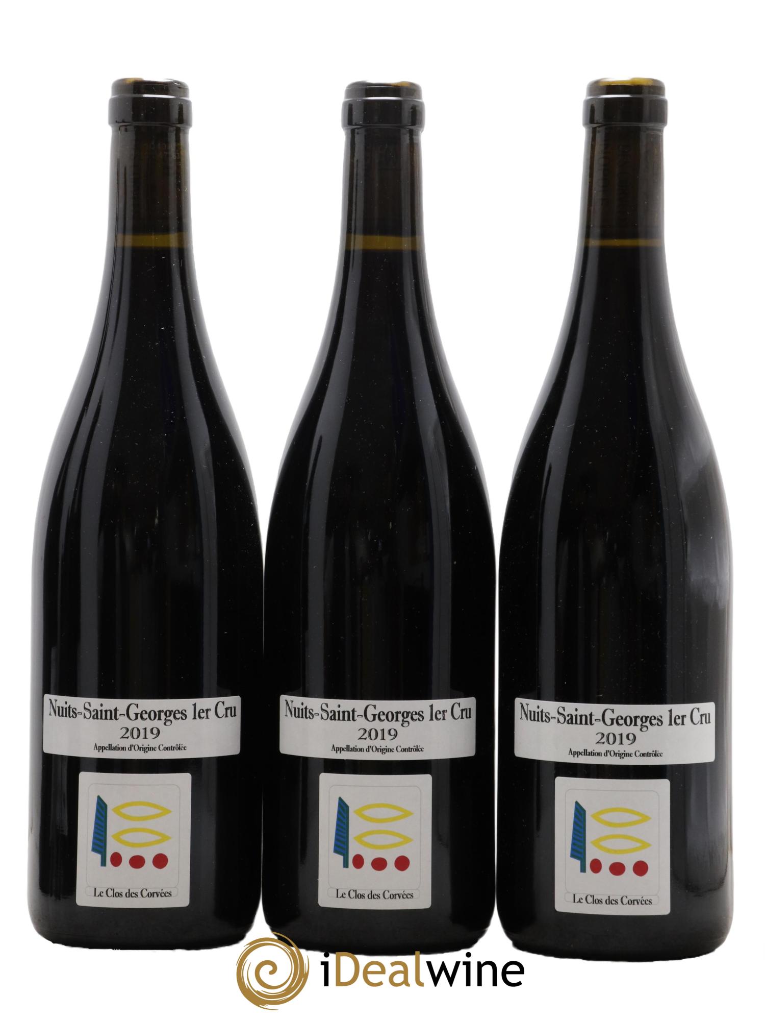 Nuits-Saint-Georges 1er Cru Le Clos des Corvées Prieuré Roch 2019 - Lot de 3 bouteilles - 0