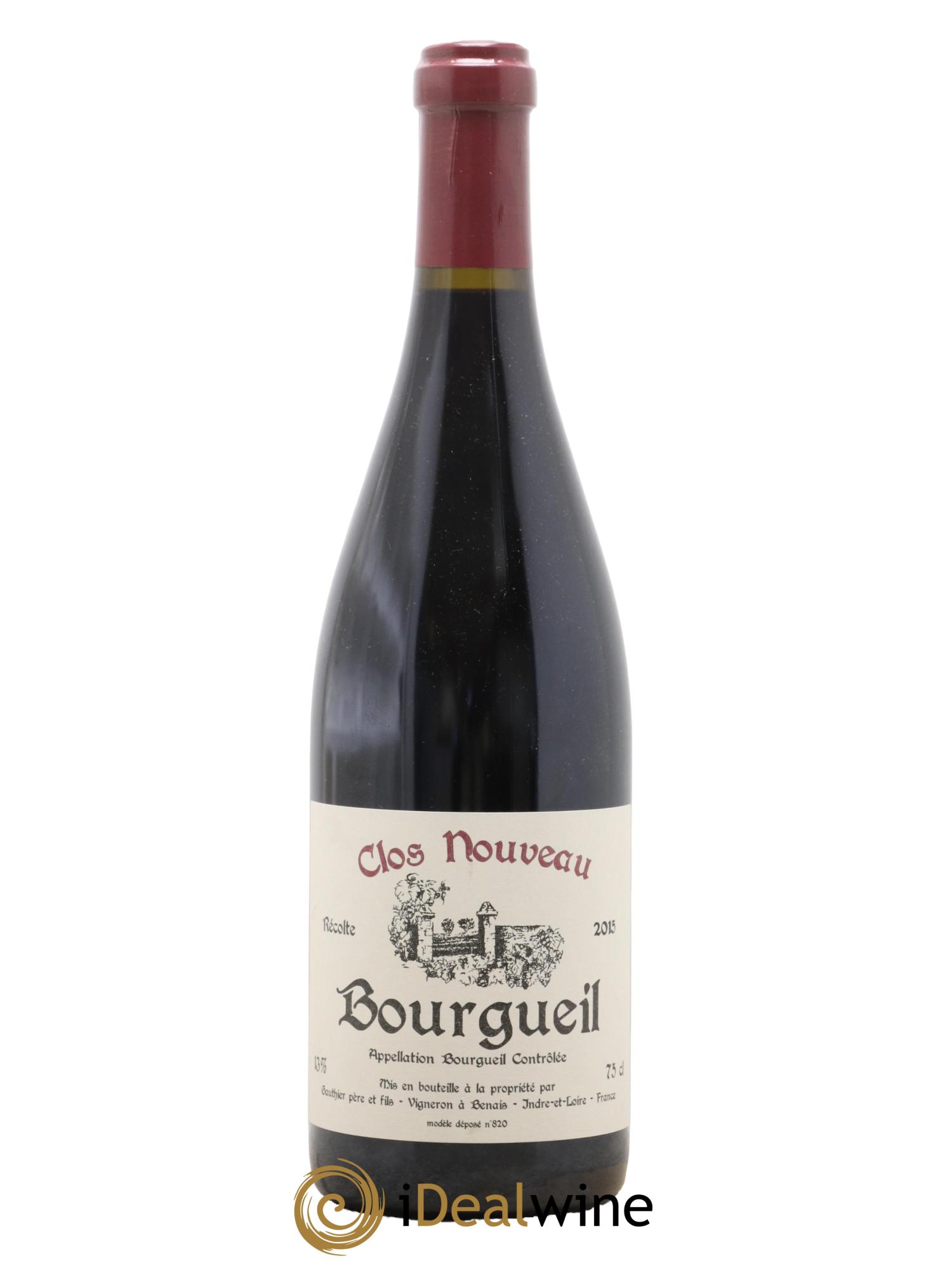 Bourgueil Clos Nouveau Domaine du Bel Air 2015 - Lot de 1 bouteille - 0