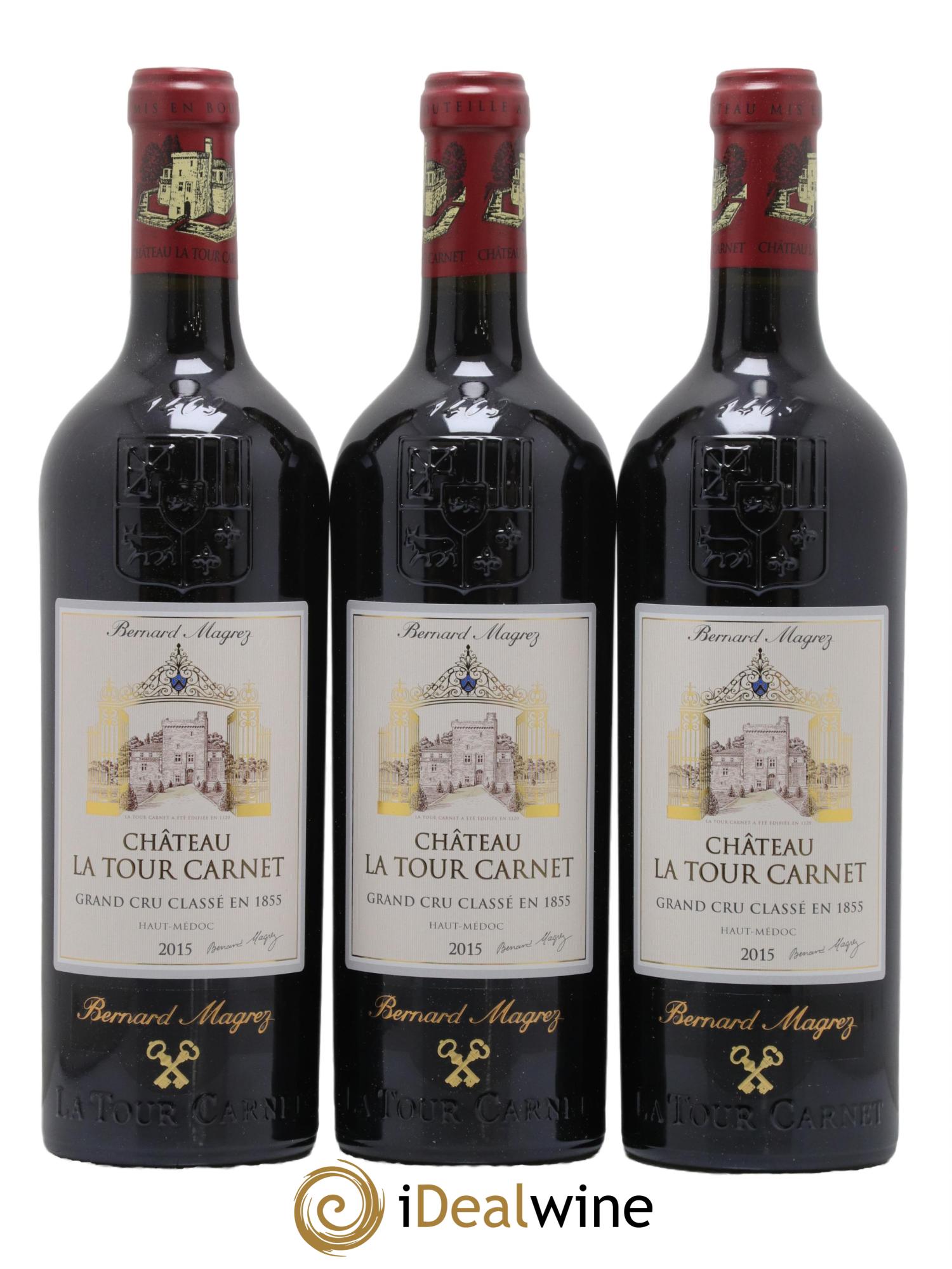 Château la Tour Carnet 4ème Grand Cru Classé 2015 - Lot de 6 bouteilles - 1
