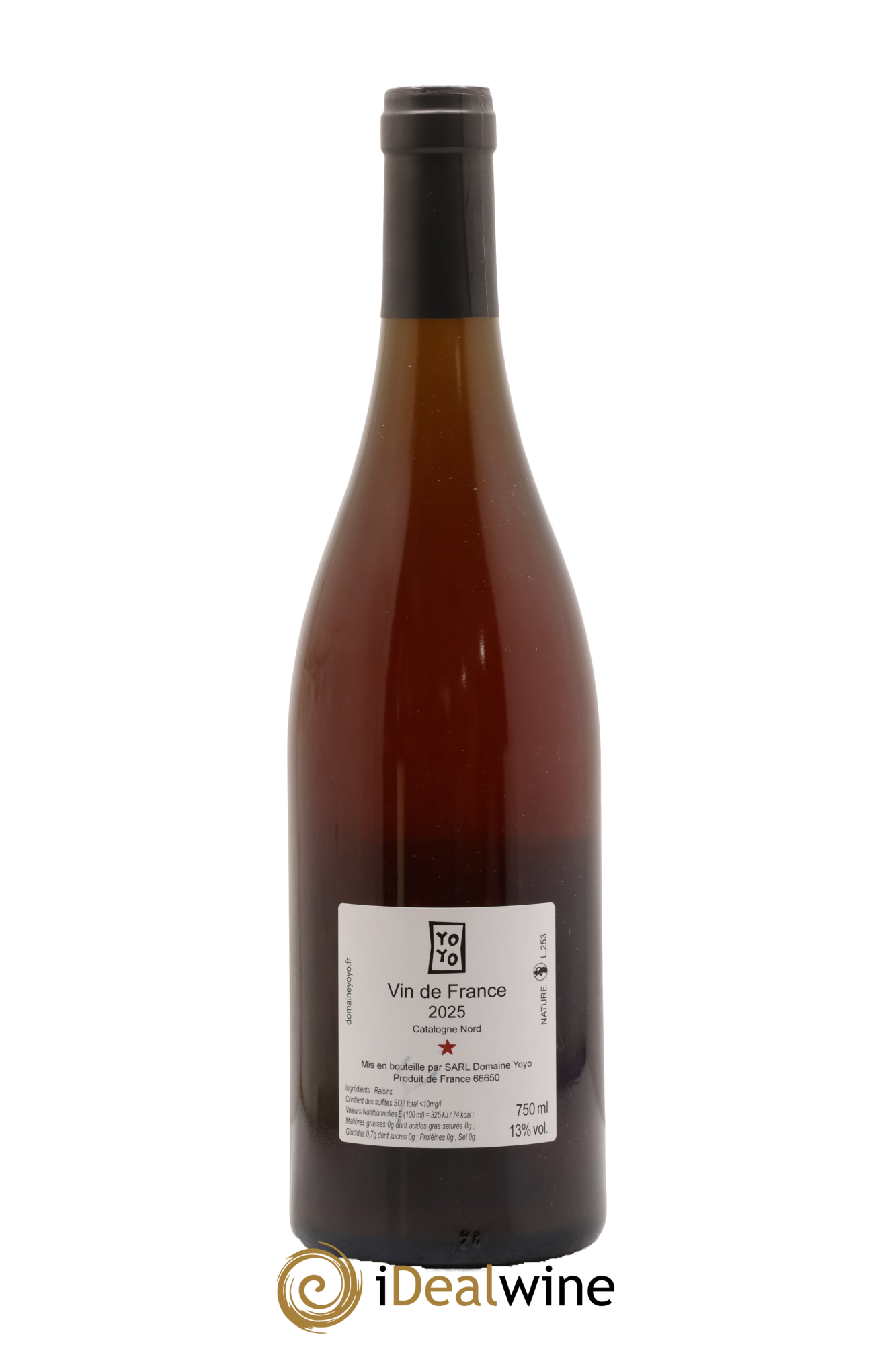 Vin de France Vent Devout Domaine Yoyo 2025 - Lot de 1 bouteille - 1