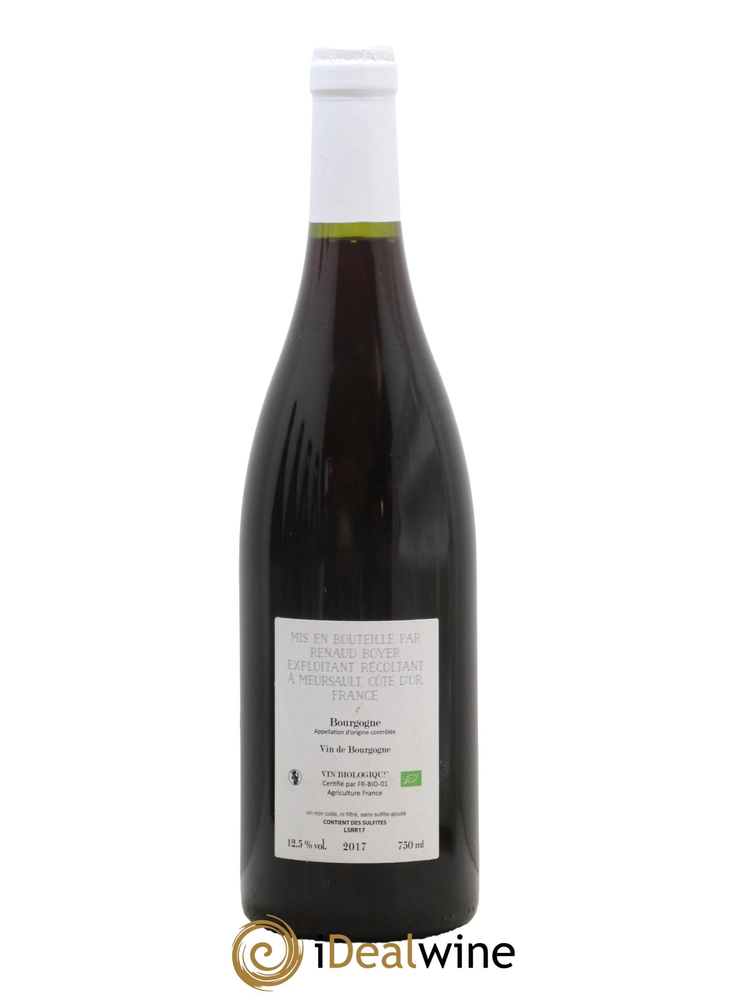 Vin de France SR Renaud Boyer 2017 - Lot de 1 bouteille - 1
