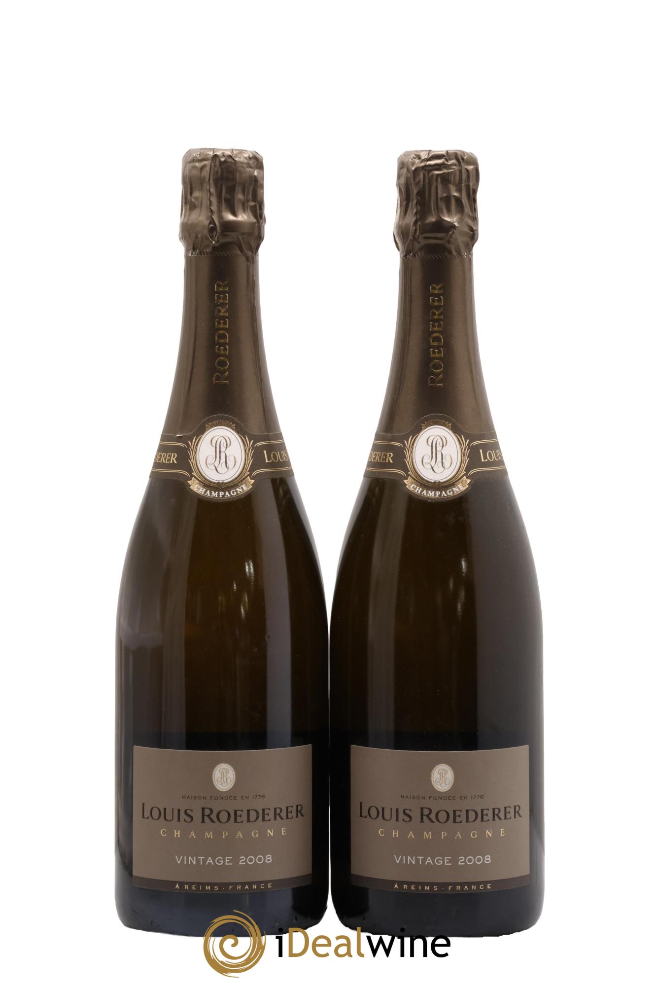 Millésimé Brut Louis Roederer 2008 - Lot de 2 bouteilles - 0
