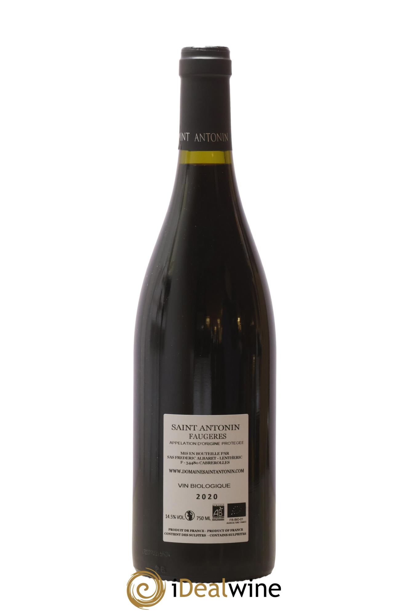 Faugères Cazalet Domaine Saint Antonin 2020 - Lot de 1 bouteille - 1