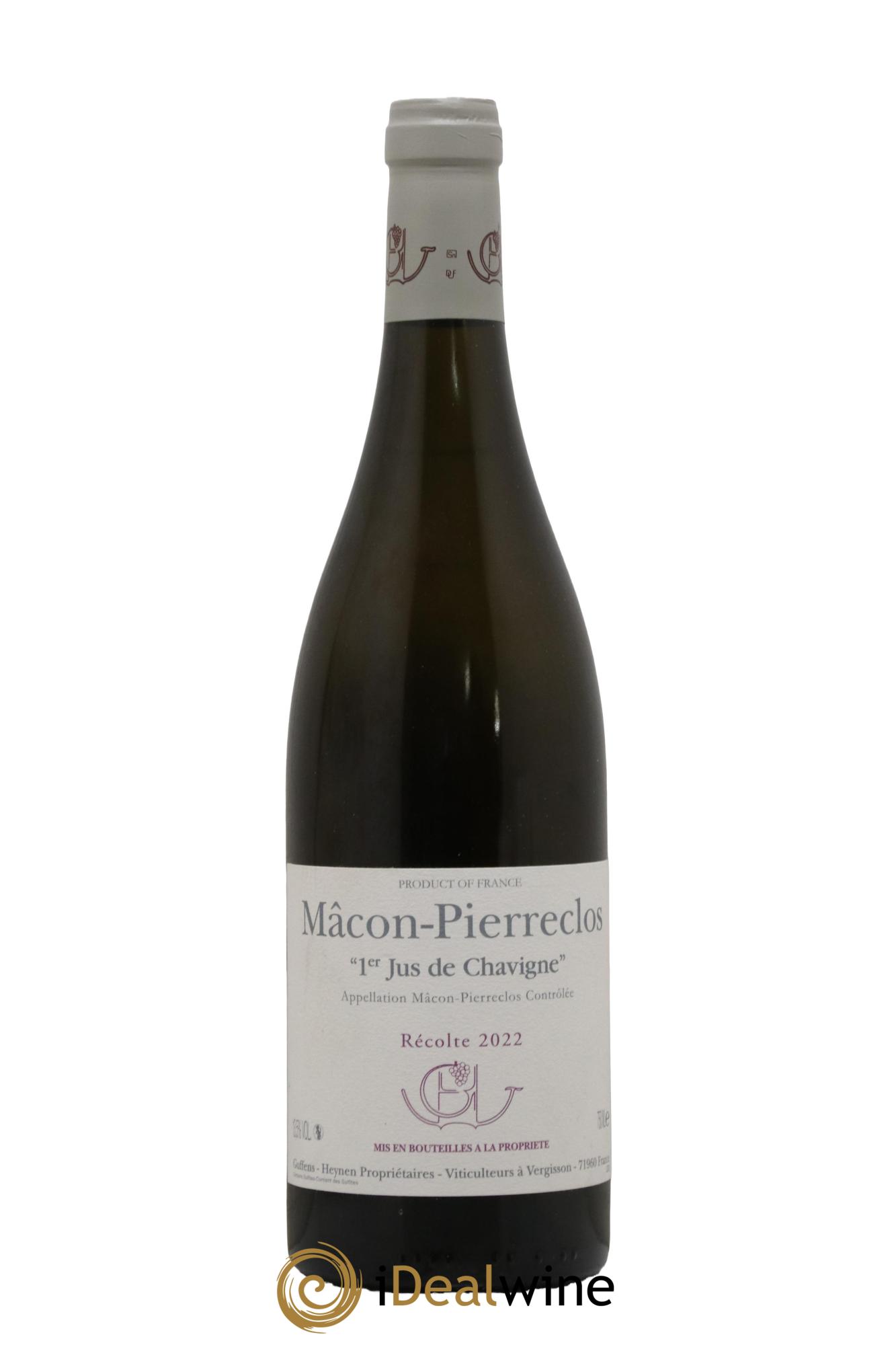 Mâcon Pierreclos 1er Jus de Chavigne Guffens-Heynen 2022 - Posten von 1 Flasche - 0