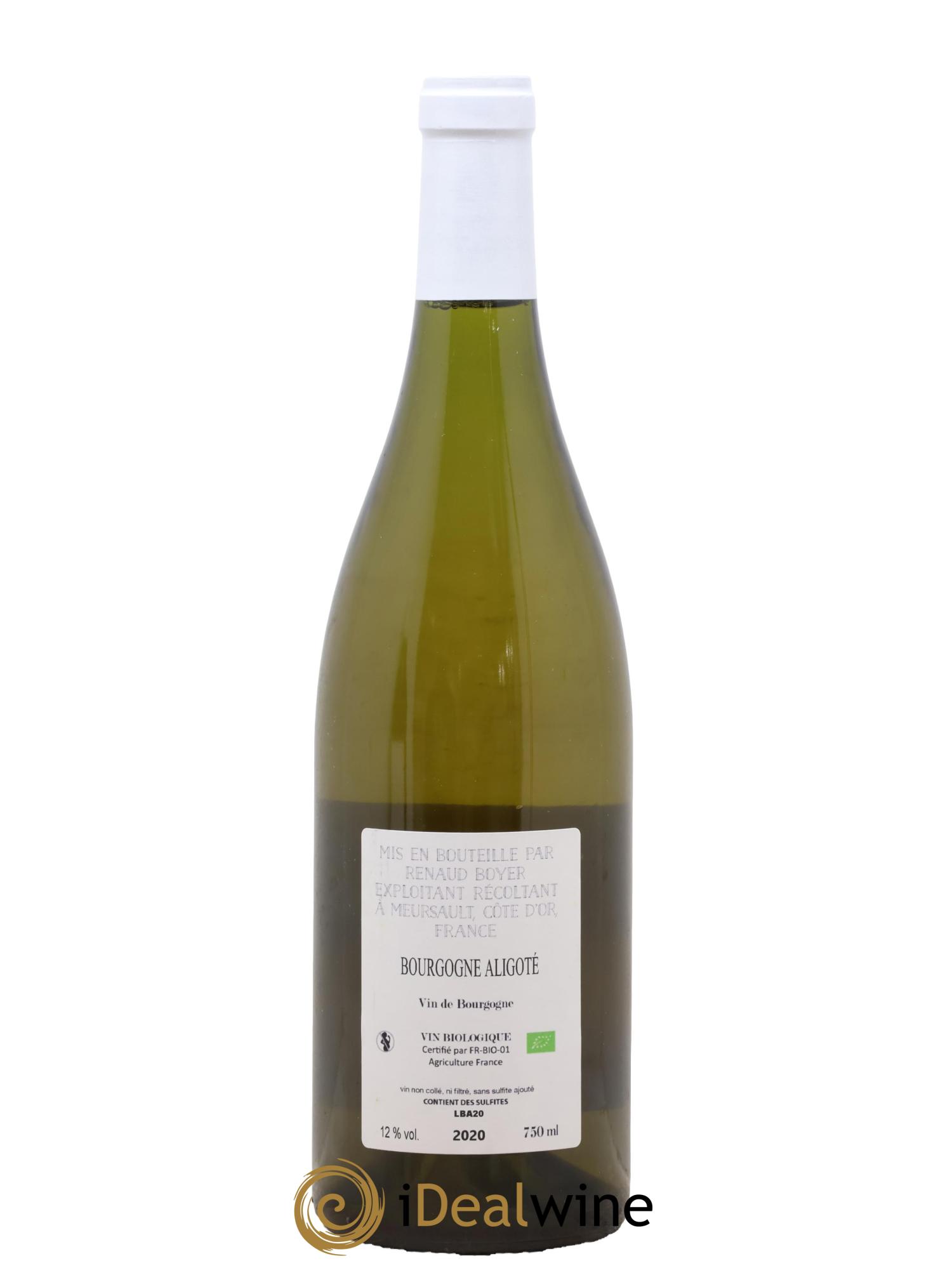 Bourgogne Aligoté Renaud Boyer 2020 - Lot of 1 bottle - 1