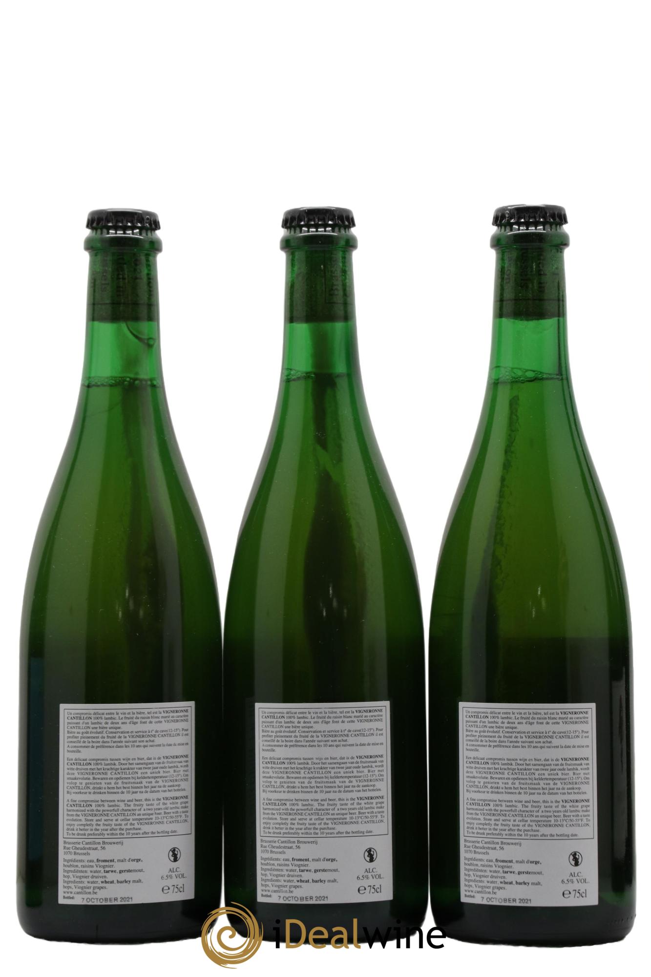Bière Cantillon Vigneronne - Lot de 3 bouteilles - 1