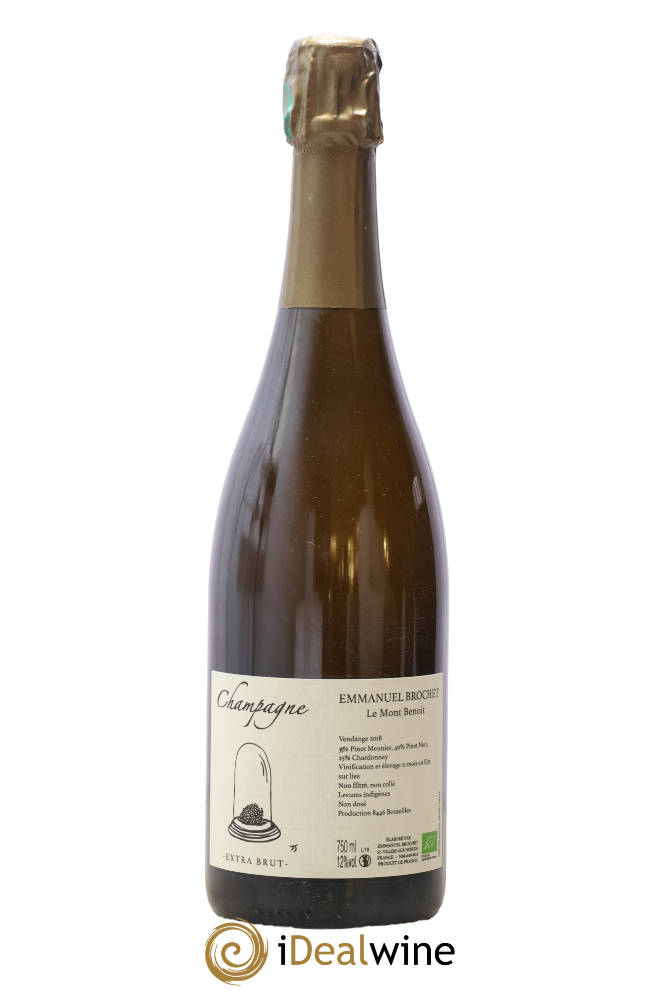 Brut Le Mont Benoît Emmanuel Brochet 2018 - Lot of 1 bottle - 0