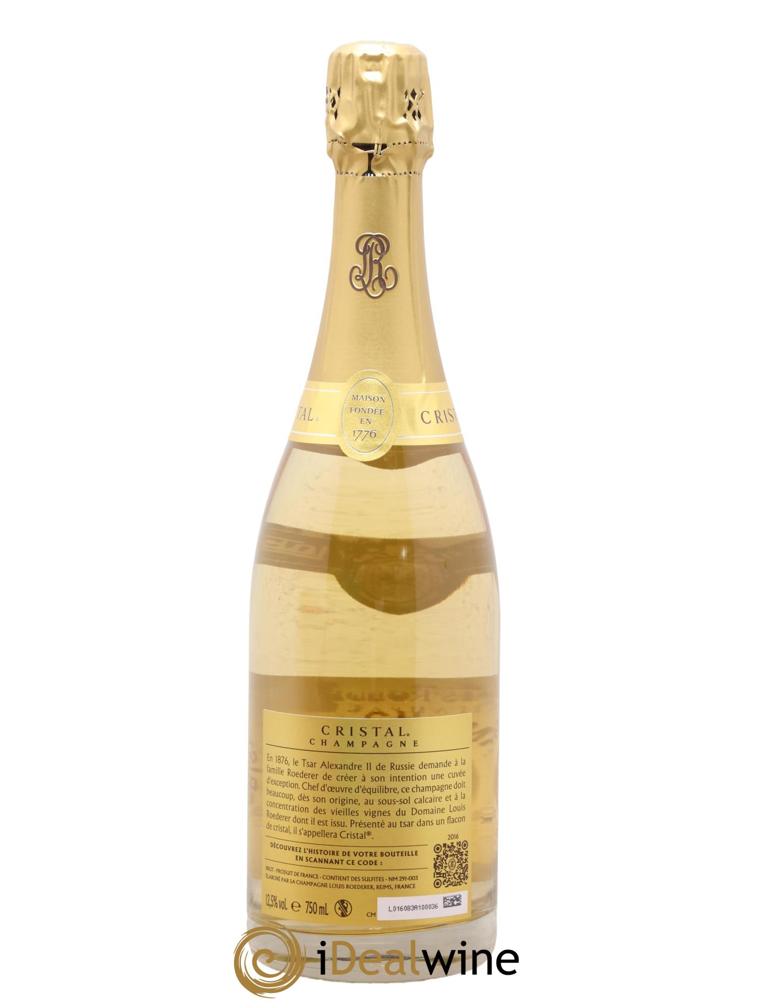Cristal Louis Roederer 2016 - Lot de 1 bouteille - 1