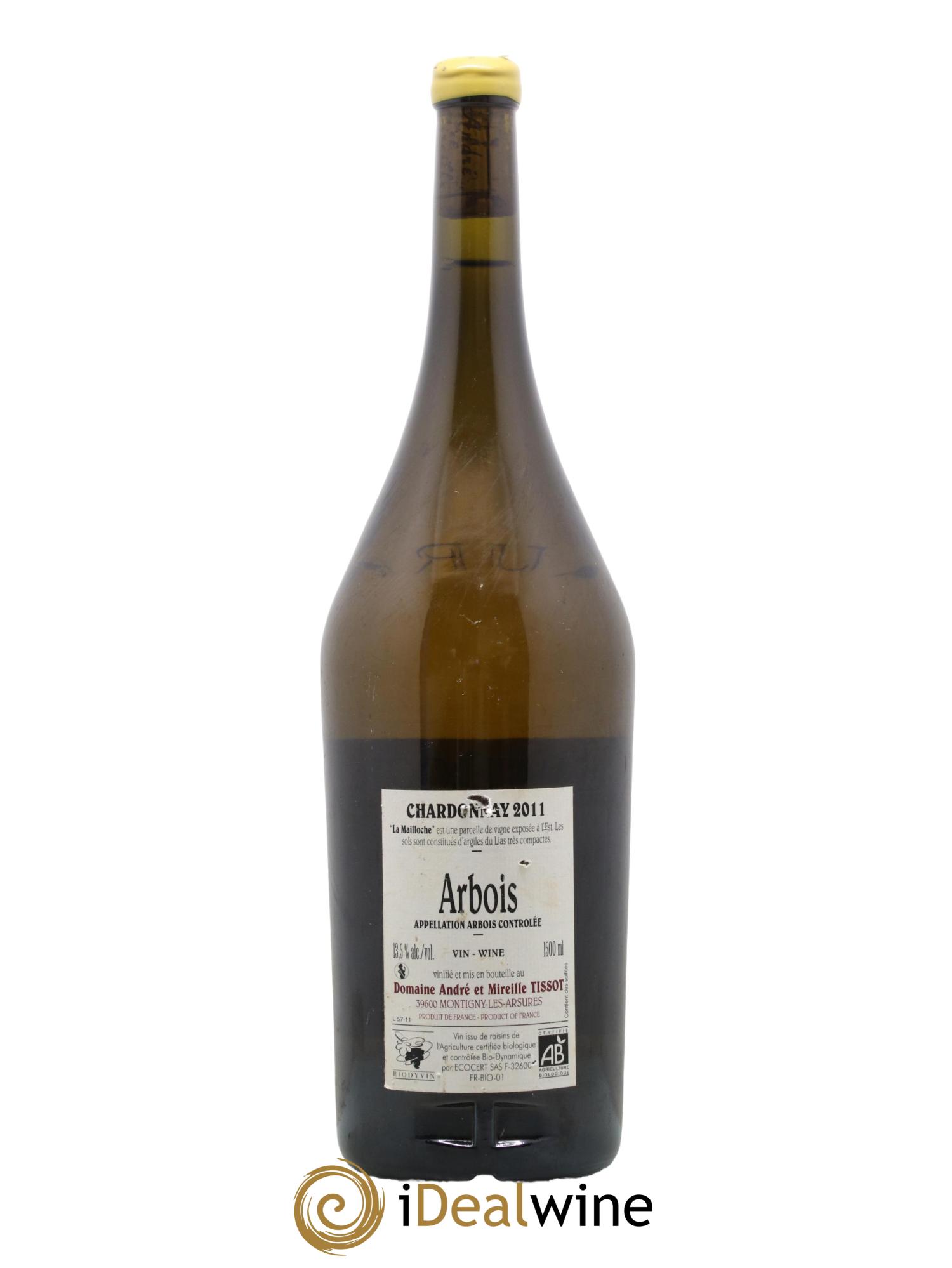 Arbois La Mailloche Bénédicte et Stéphane Tissot 2011 - Lot de 1 magnum - 1