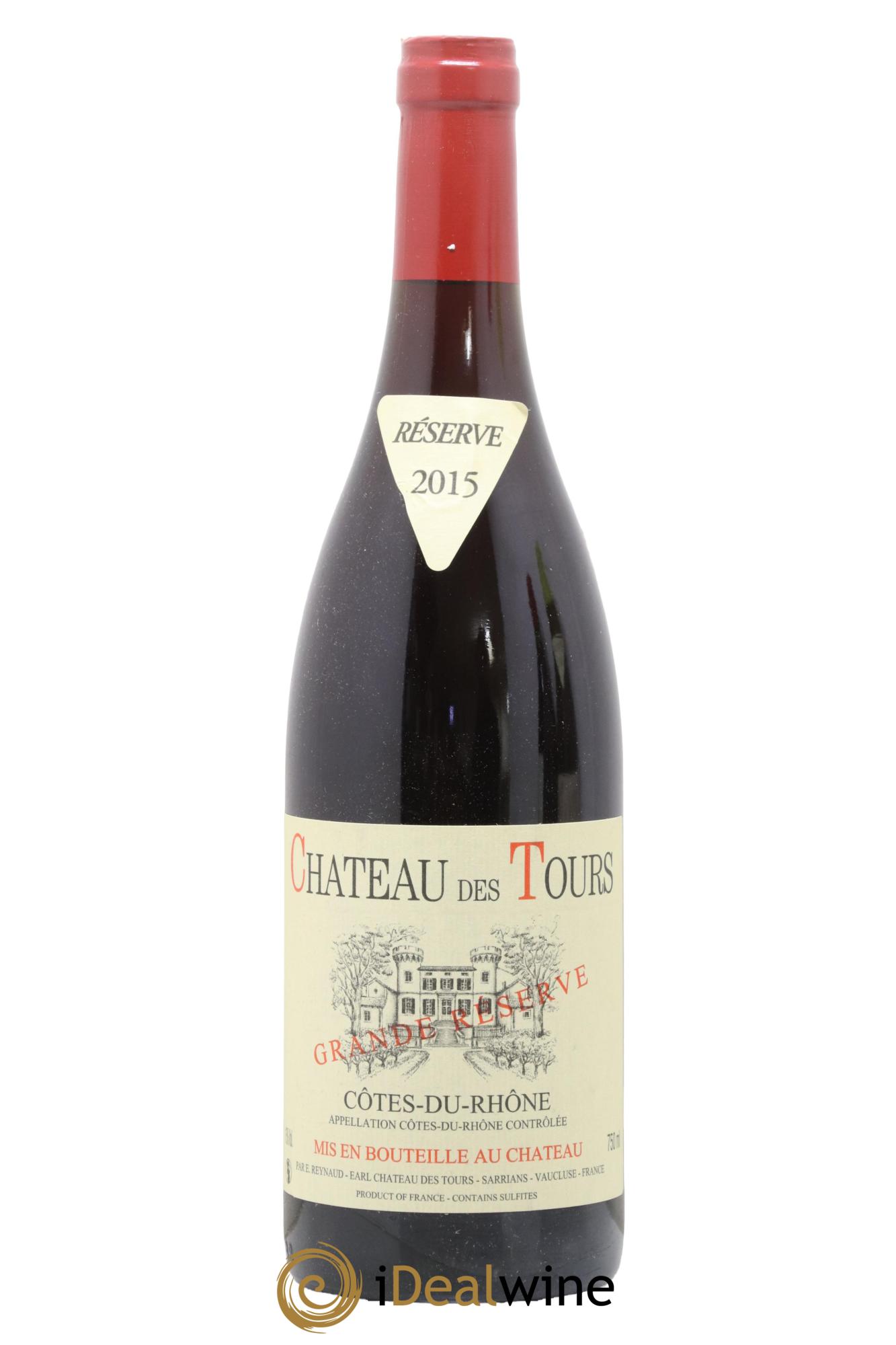 Côtes-du-Rhône Château des Tours Grande Réserve Emmanuel Reynaud 2015 - Lot de 1 bouteille - 0