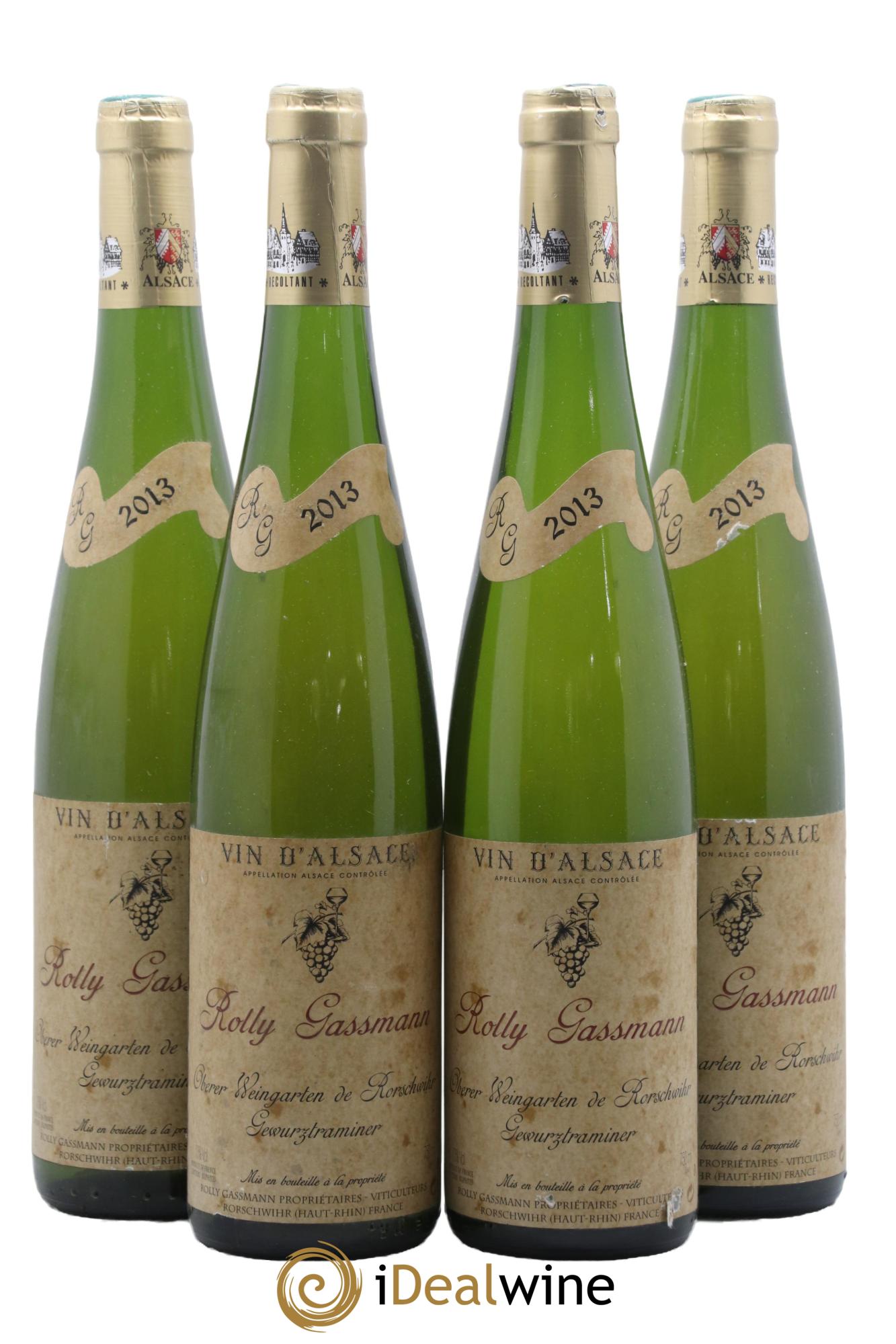 Alsace Gewürztraminer Oberer Weingarten De Rorschwihr Rolly-Gassmann 2013 - Lotto di 4 bottiglie - 0