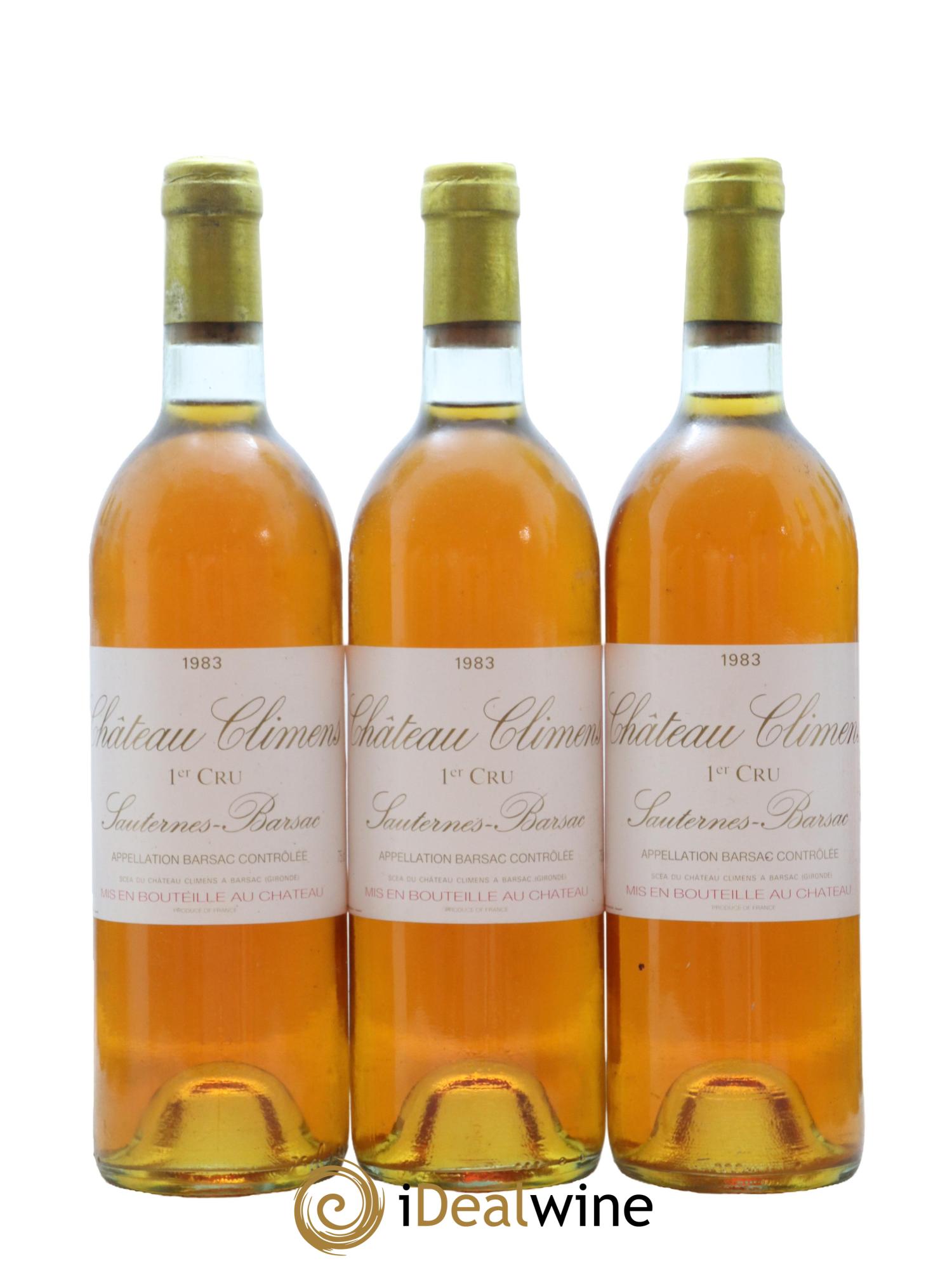 Château Climens 1er Grand Cru Classé 1983 - Lotto di 12 bottiglie - 1