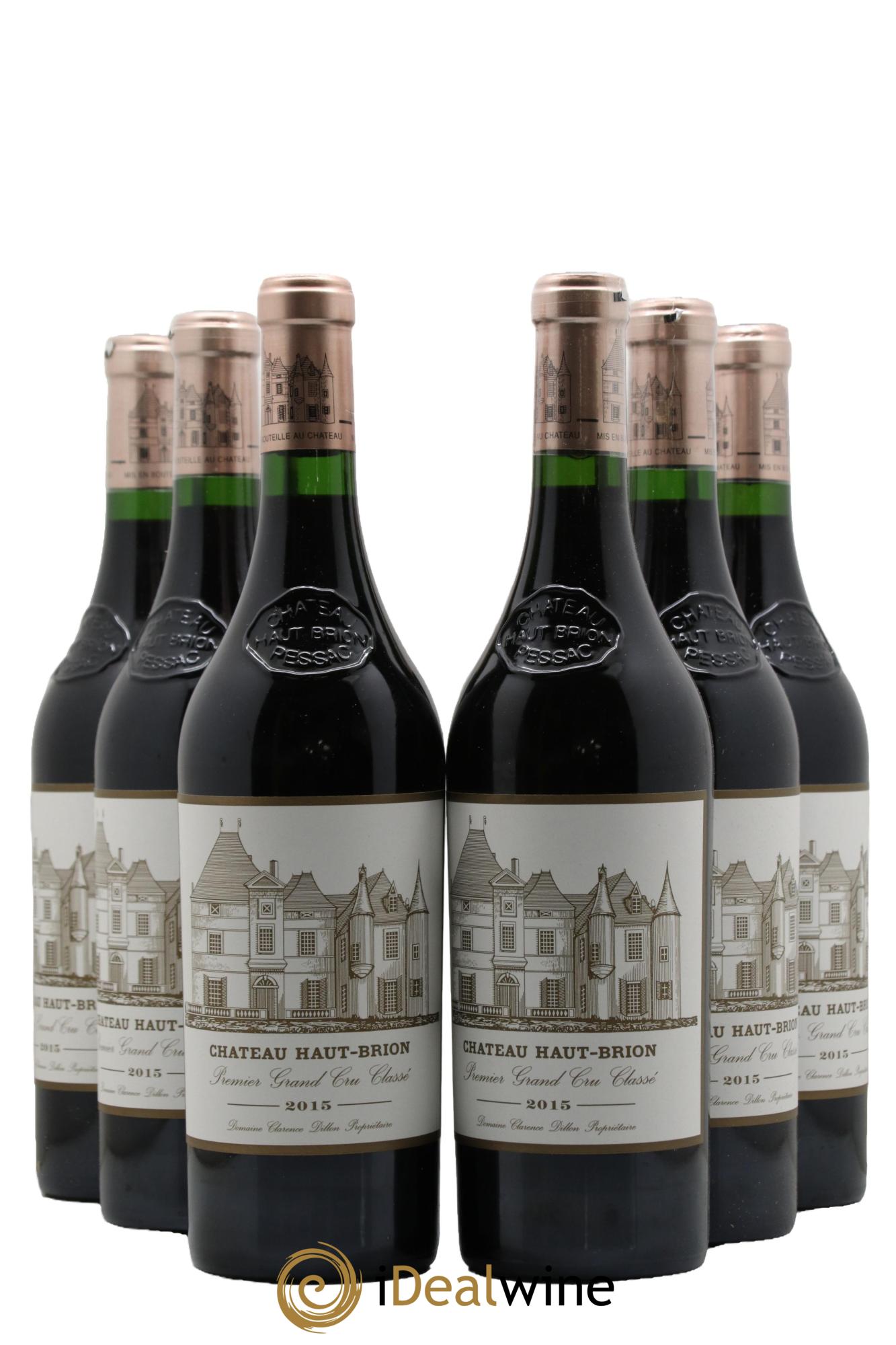 Château Haut Brion 1er Grand Cru Classé 2015 - Lot de 6 bouteilles - 0