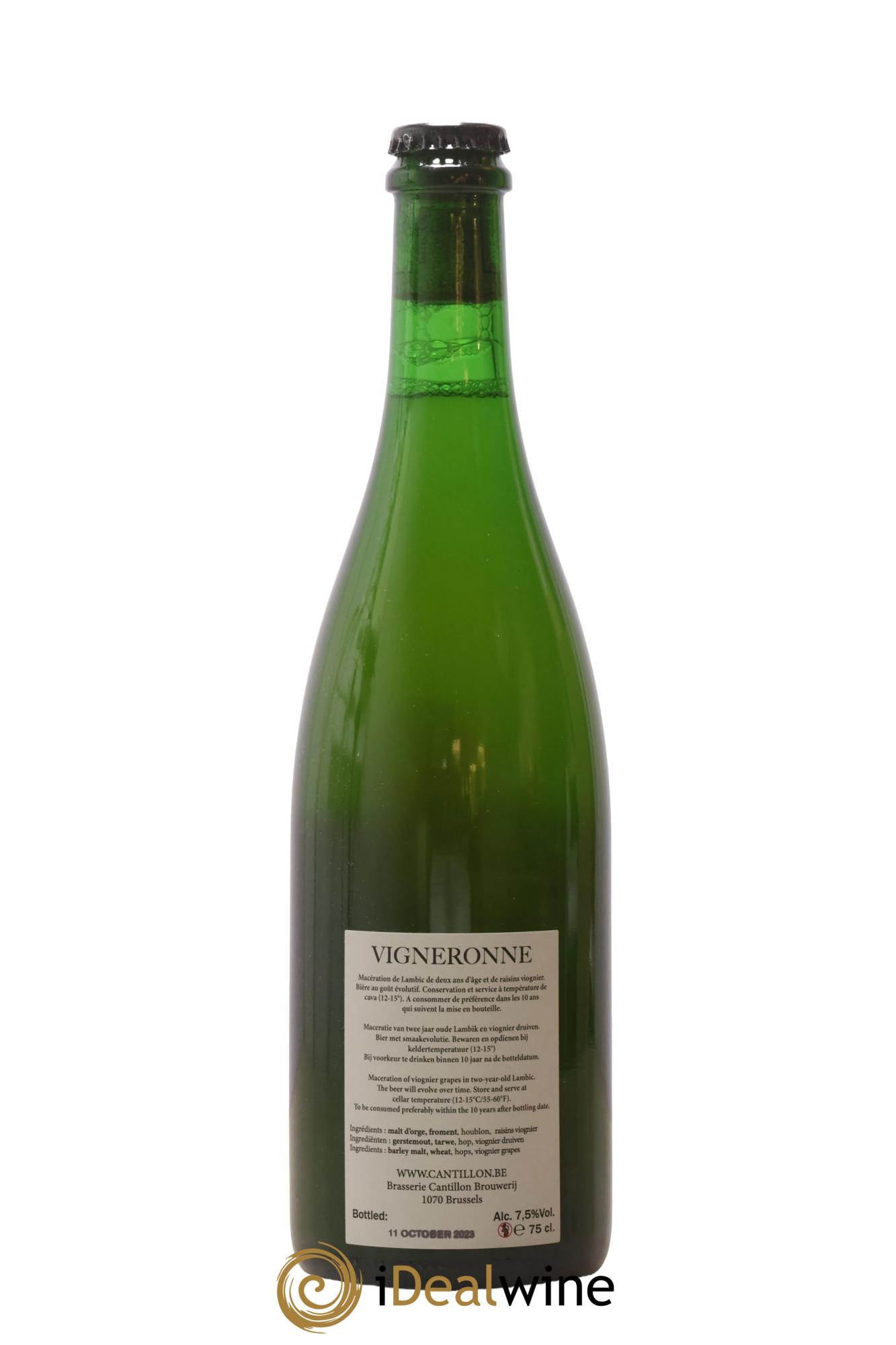 Bière Gueuze Cantillon Cuvée Vigneronne (bottled 2023) - Lot de 1 bouteille - 1