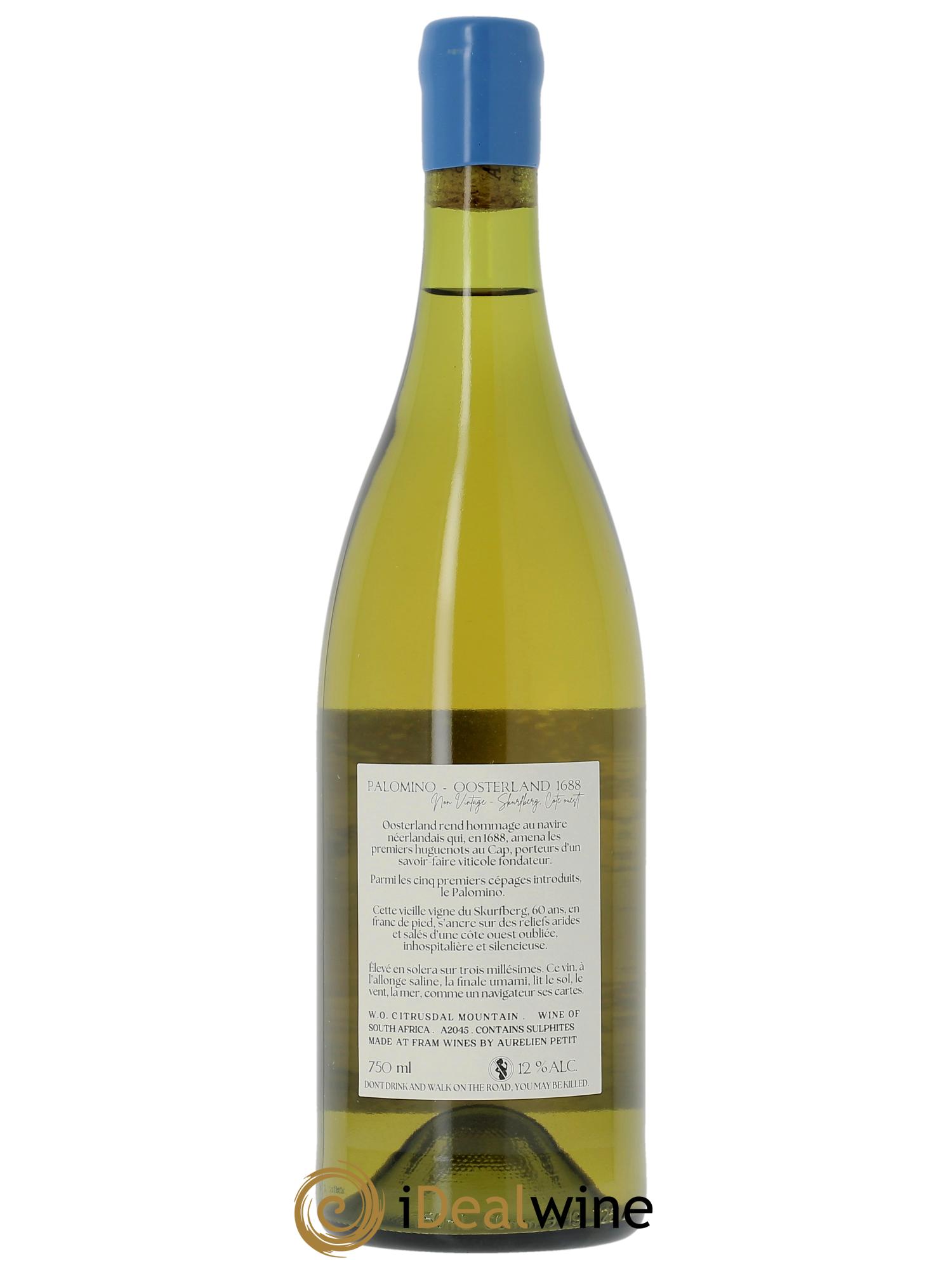 Cistrusdal Mountains Aurélien Petit Palomino - Oosterland 1688 - Solera  - Lot of 1 bottle - 1