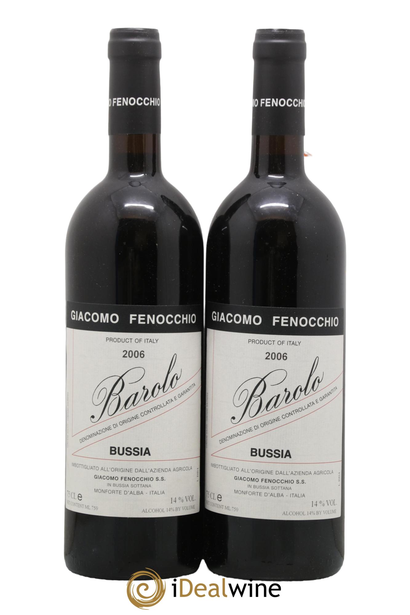Barolo Fenocchio Bussia 2006 - Lot de 2 bouteilles - 0