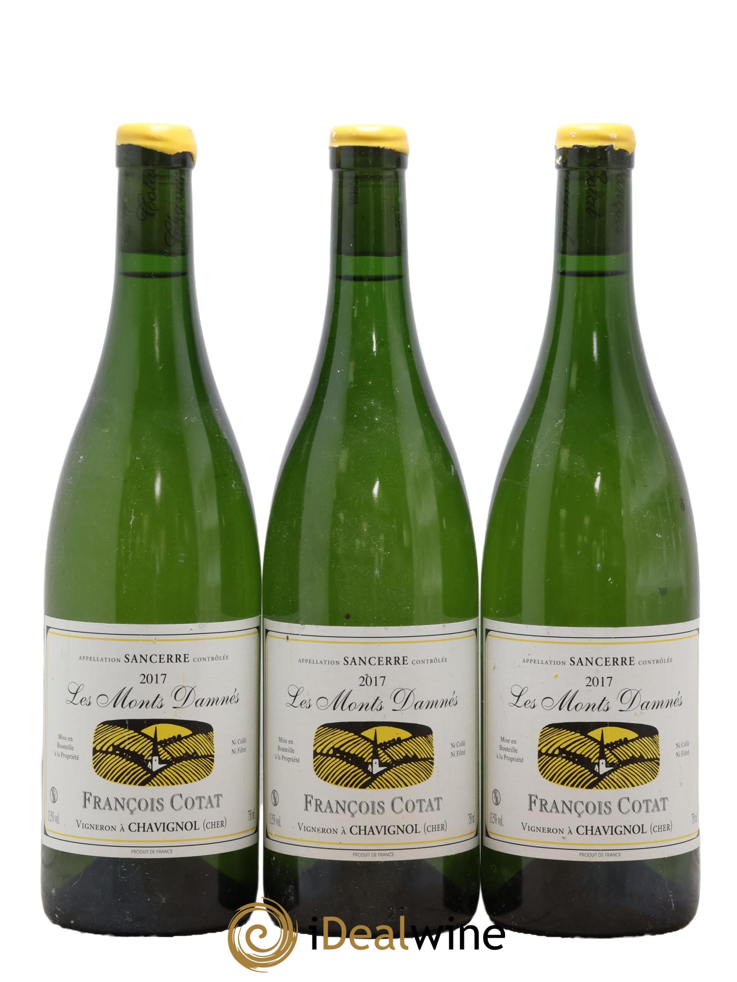Sancerre Les Monts Damnés François Cotat 2017 - Lot de 3 bouteilles - 0