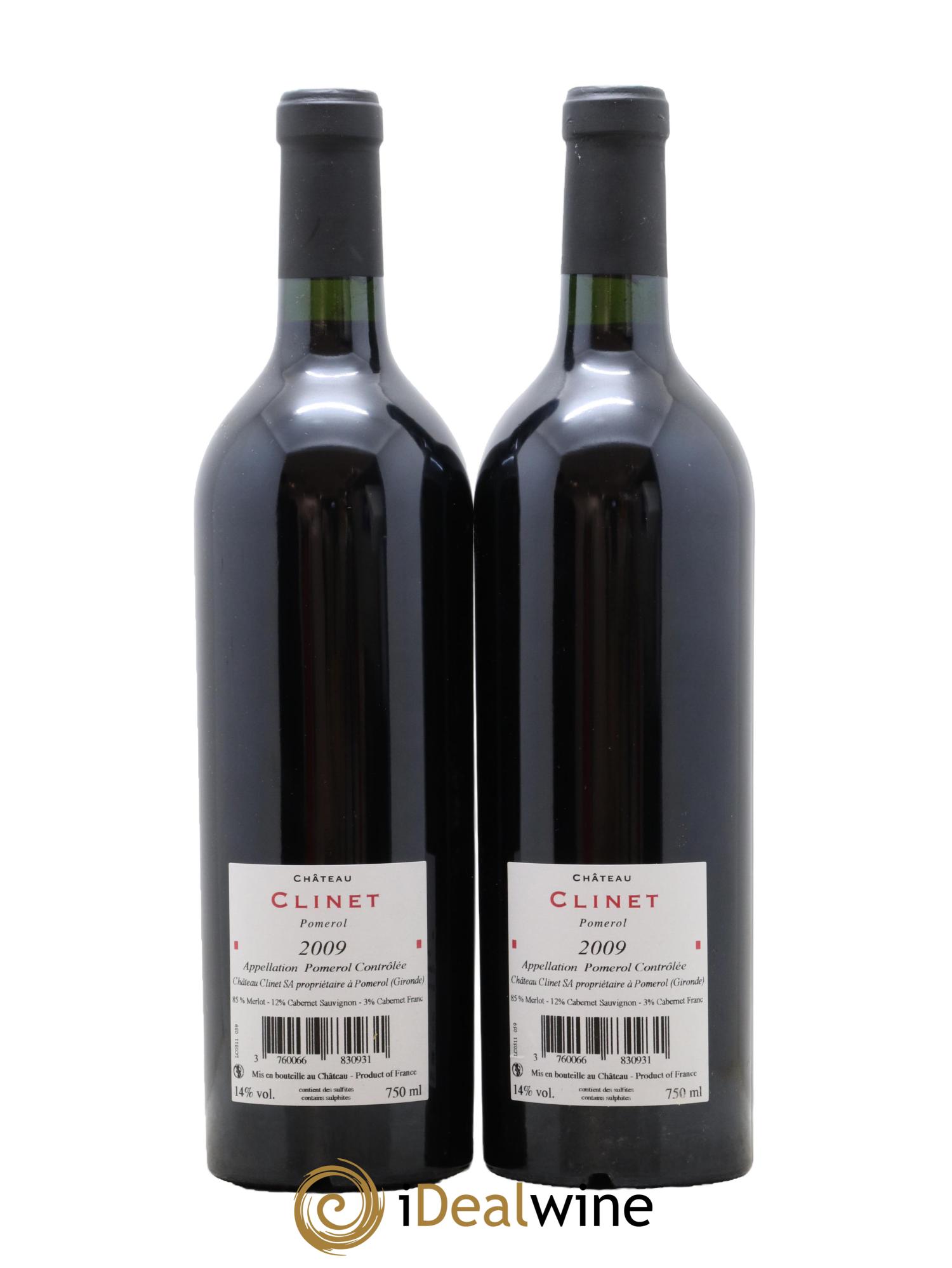 Château Clinet 2009 - Posten von 2 Flaschen - 1