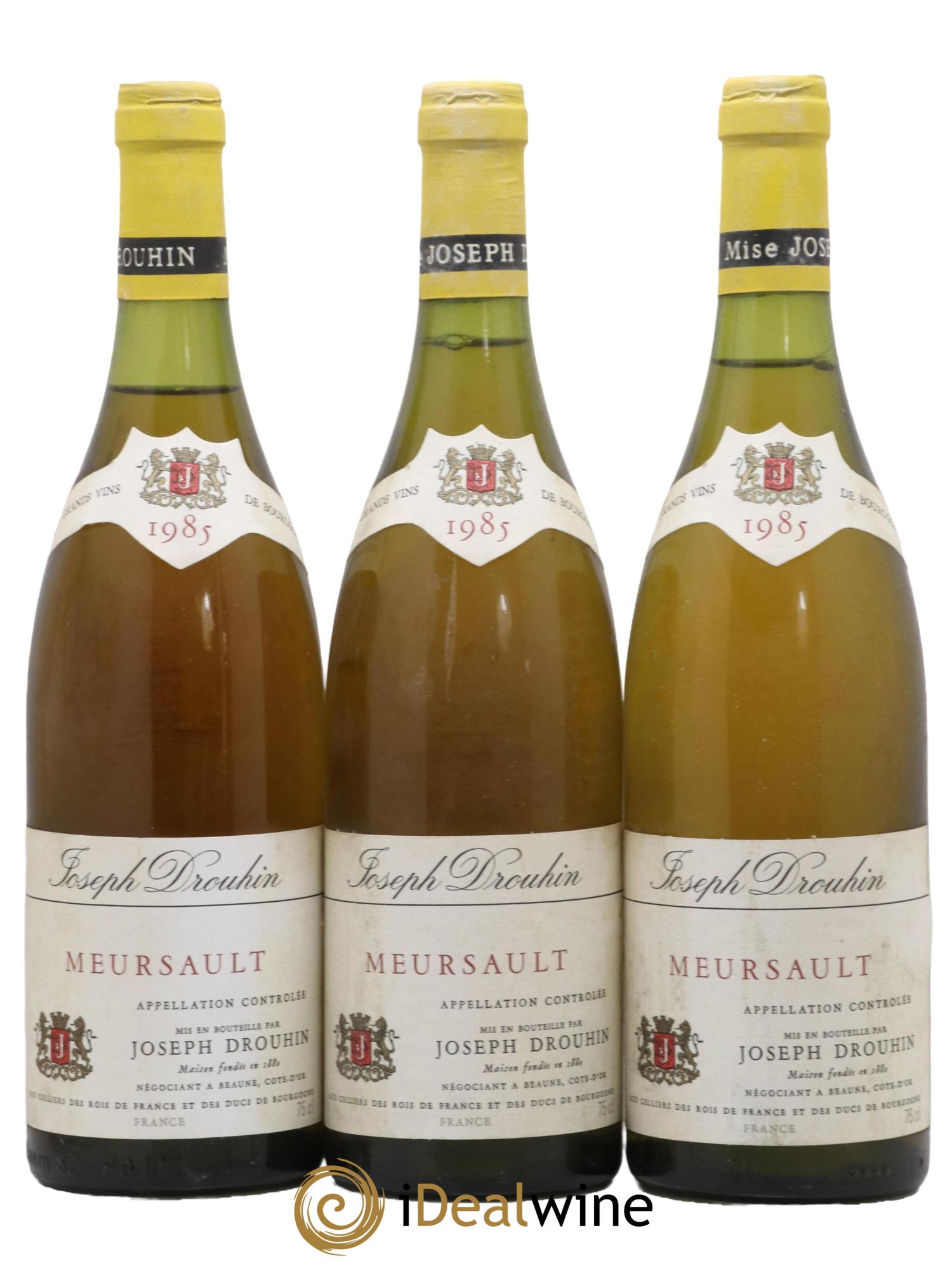 Meursault Joseph Drouhin 1985 - Lot de 3 bouteilles - 0