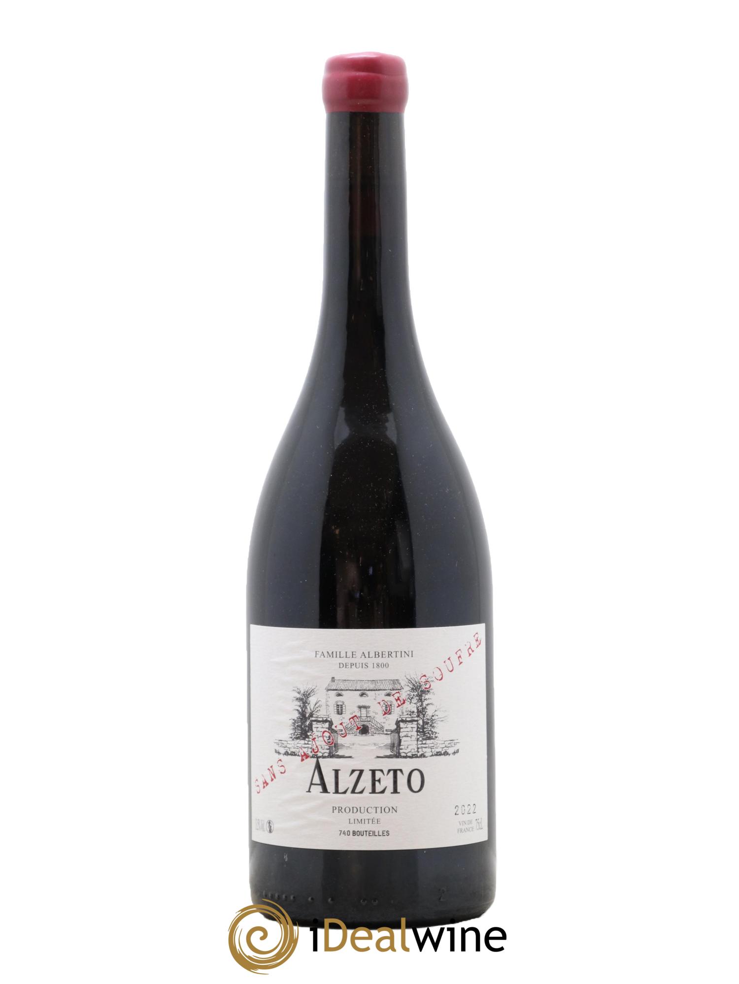 Ajaccio Alzeto Sans Soufre Albertini 2022 - Lot de 1 bouteille - 0