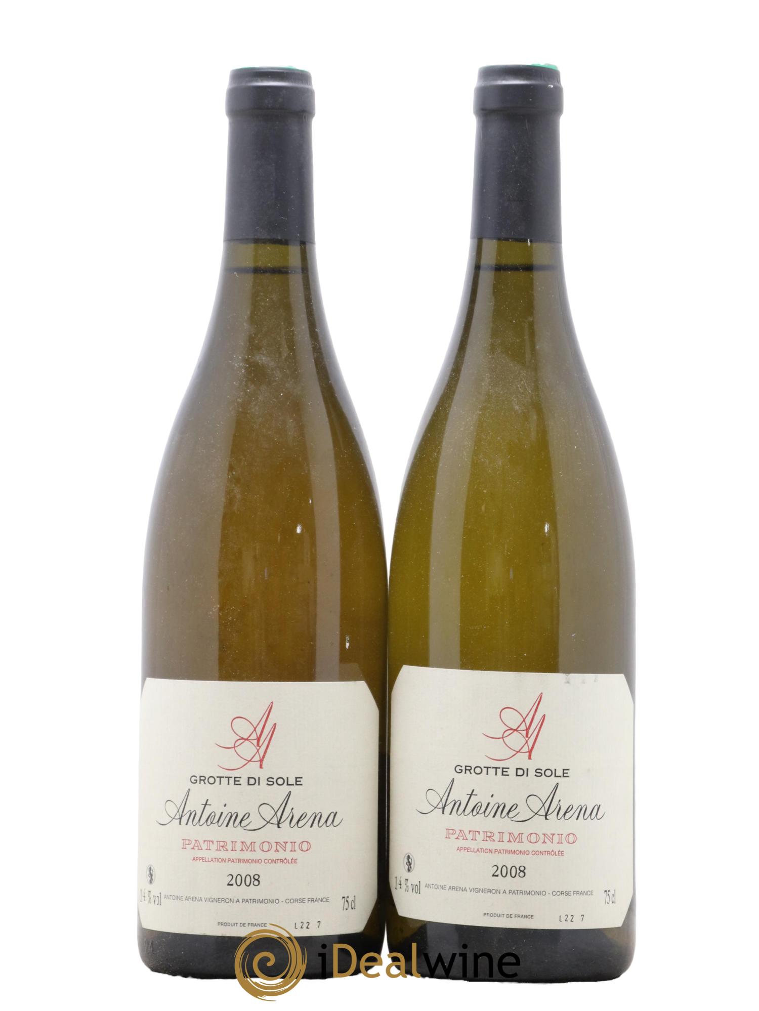Patrimonio Grotte di Sole Antoine Arena 2008 - Lot de 2 bouteilles - 0