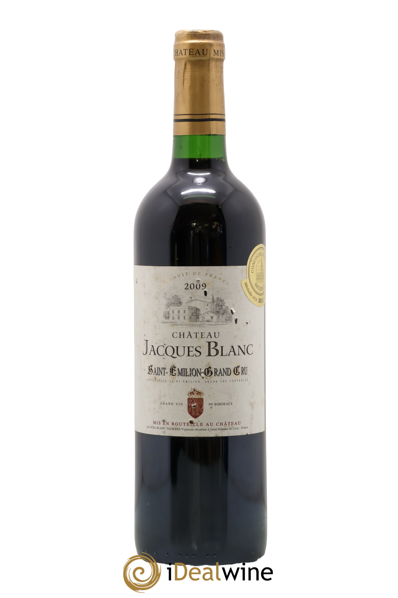Saint-Émilion Grand Cru Château Jacques Blanc 2009 - Lot de 1 bouteille - 0