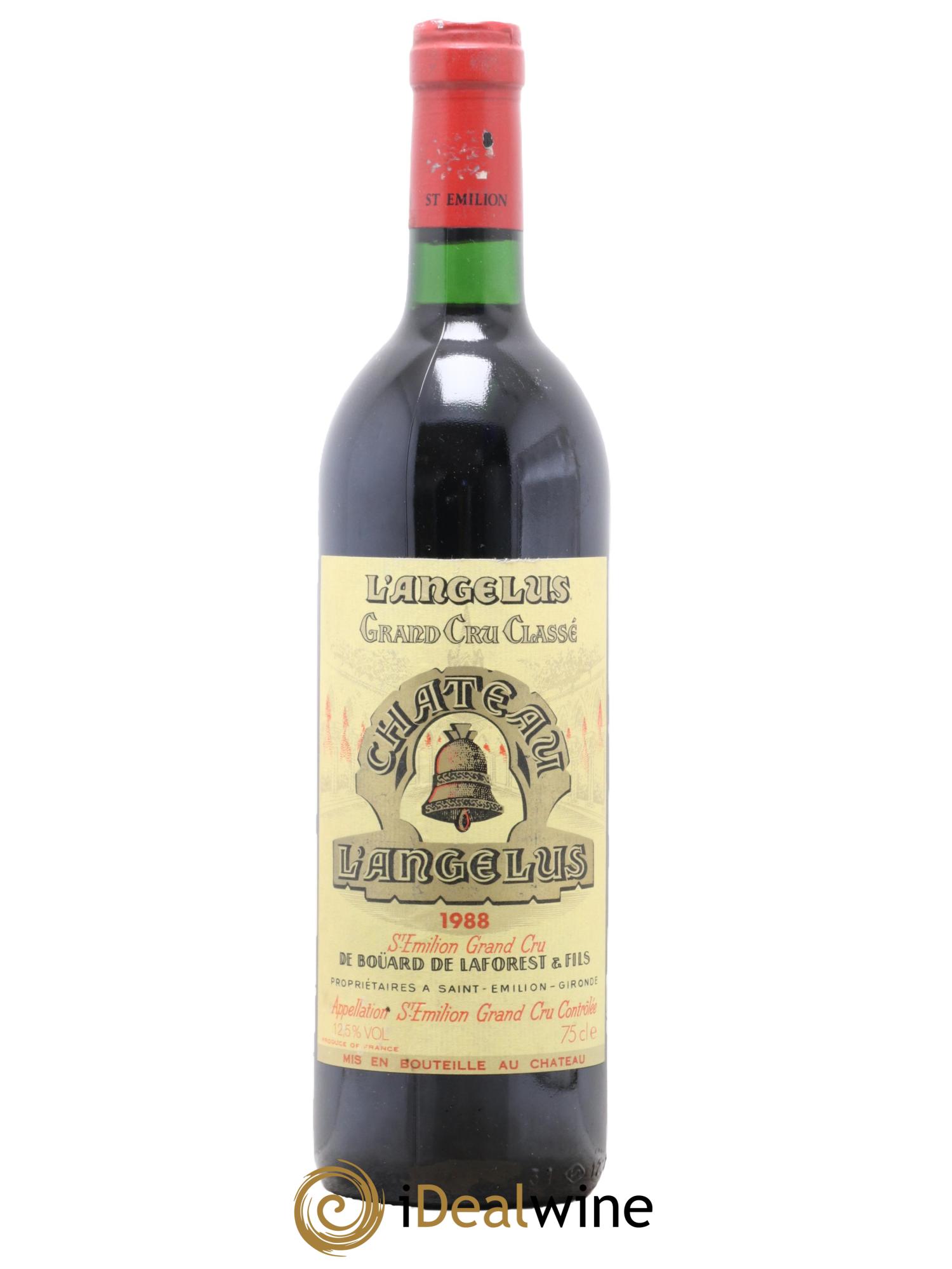 Château Angélus 1er Grand Cru Classé A 1988 - Lot de 1 bouteille - 0