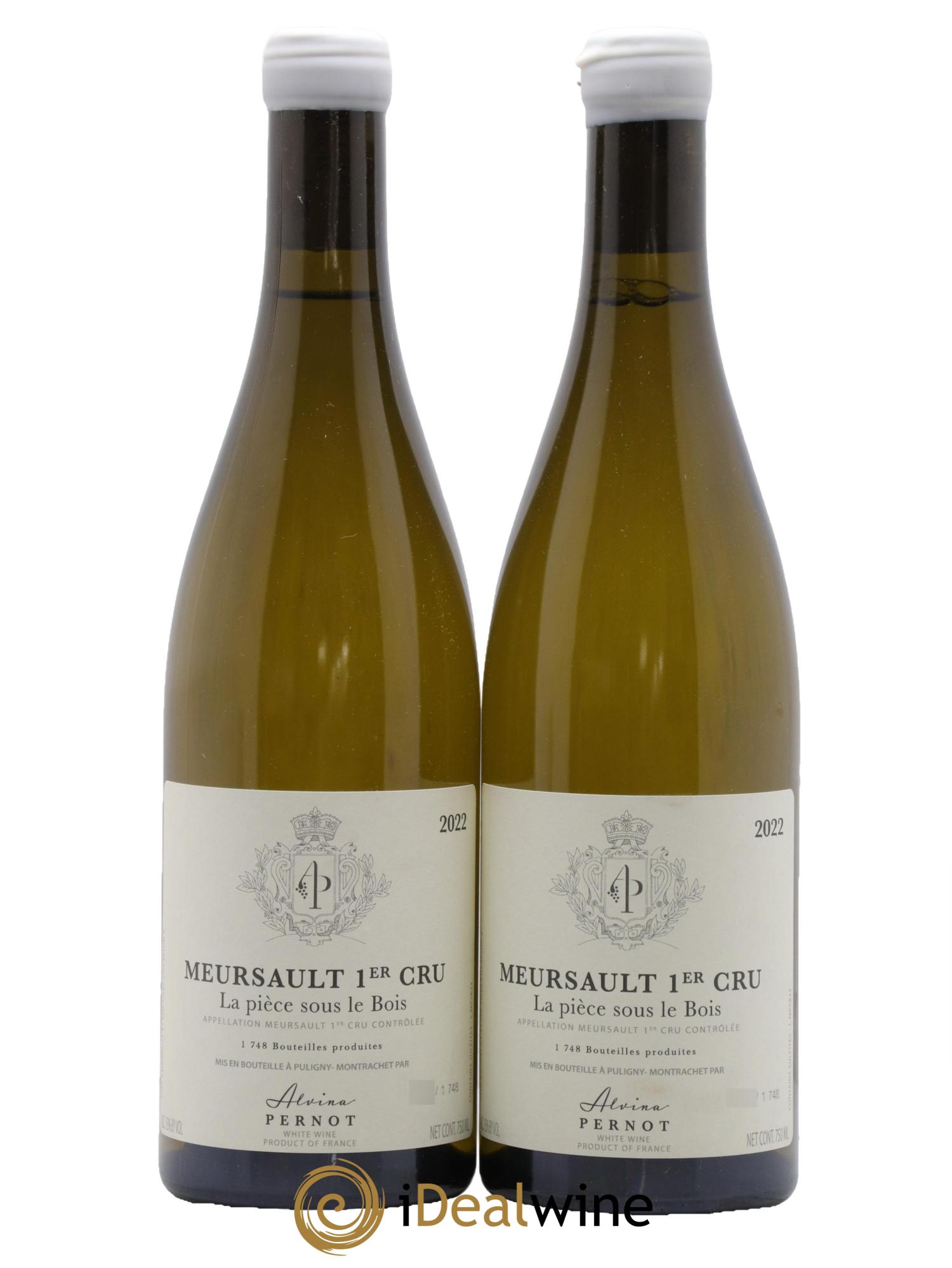 Meursault 1er Cru La Pièce Sous Le Bois Pernot Alvina 2022 - Lot de 2 bouteilles - 0