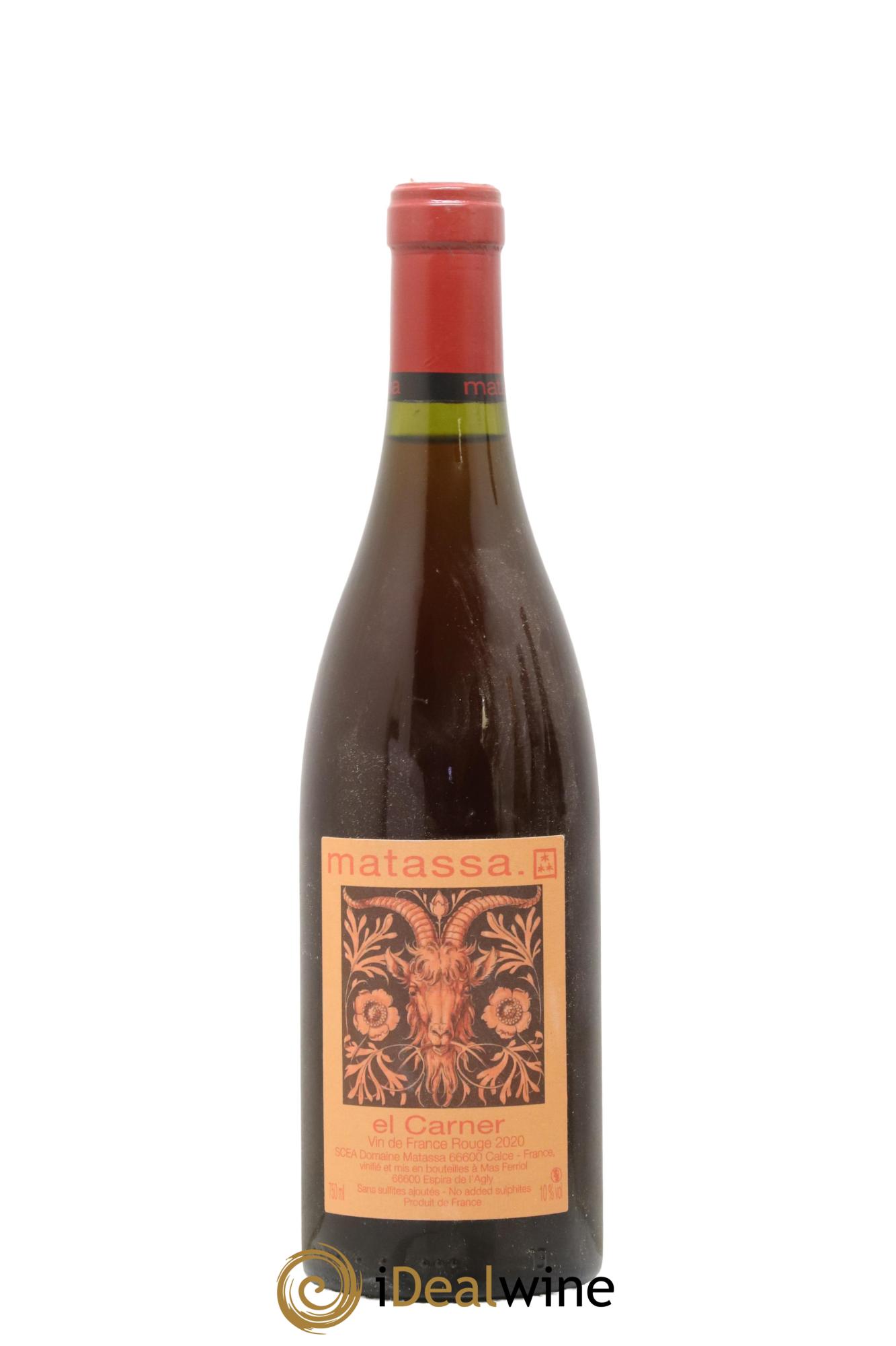 Vin de France El Carner Matassa 2020 - Lot de 1 bouteille - 0