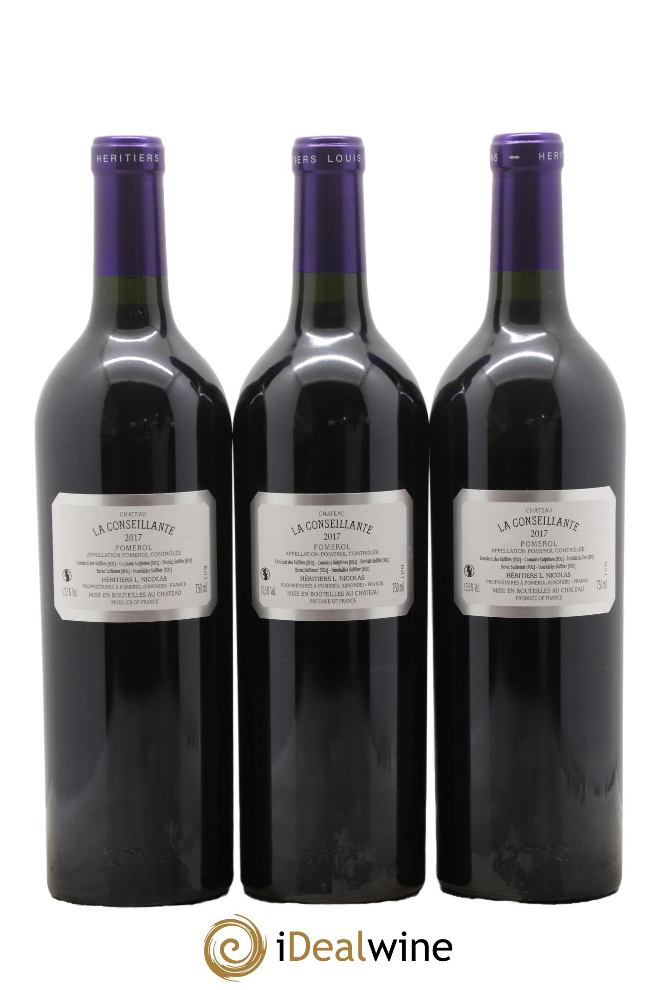 Château la Conseillante 2017 - Lot of 3 bottles - 1