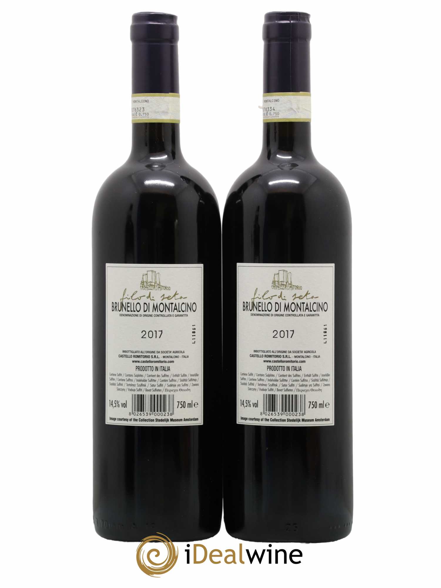 Brunello di Montalcino DOCG Filo di Seta Castello Romitorio 2017 - Lotto di 2 bottiglie - 1