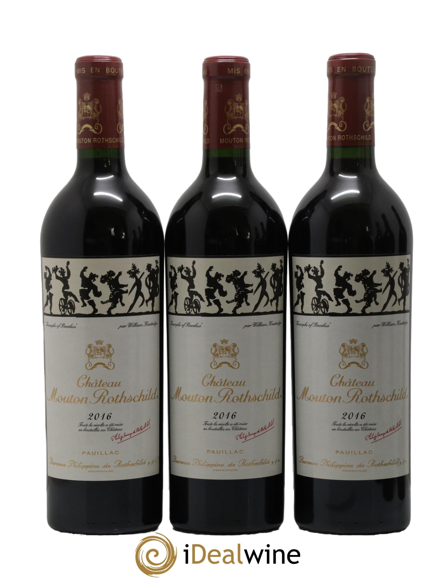 Château Mouton Rothschild 1er Grand Cru Classé 2016 - Lot de 6 bouteilles - 3