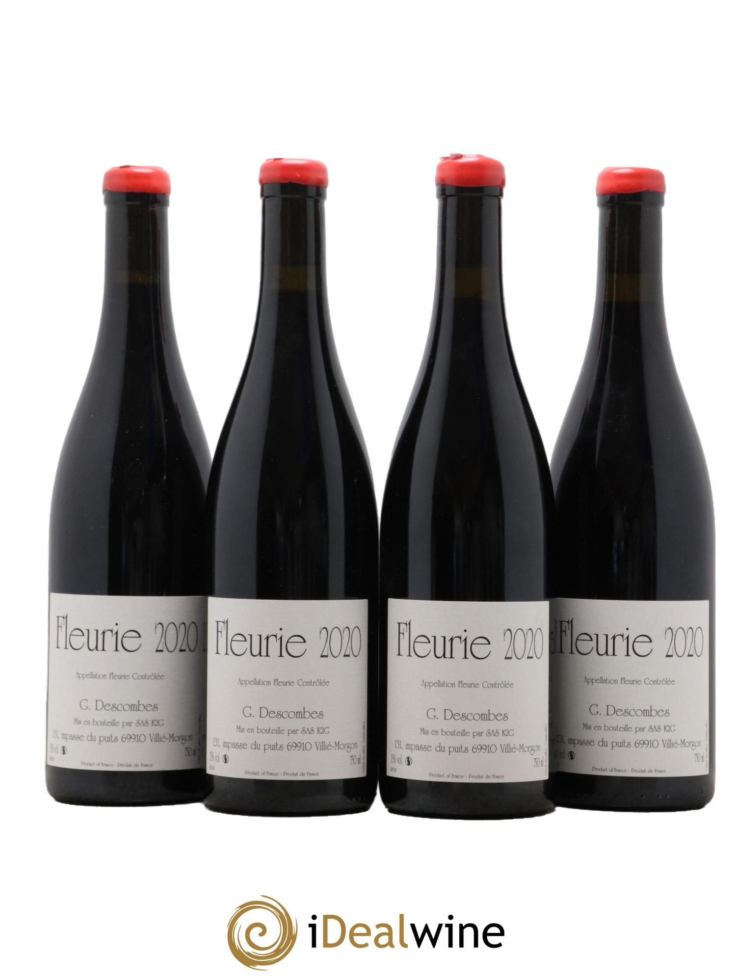 Fleurie Vieilles vignes Georges Descombes (Domaine) 2020 - Lot de 4 bouteilles - 0