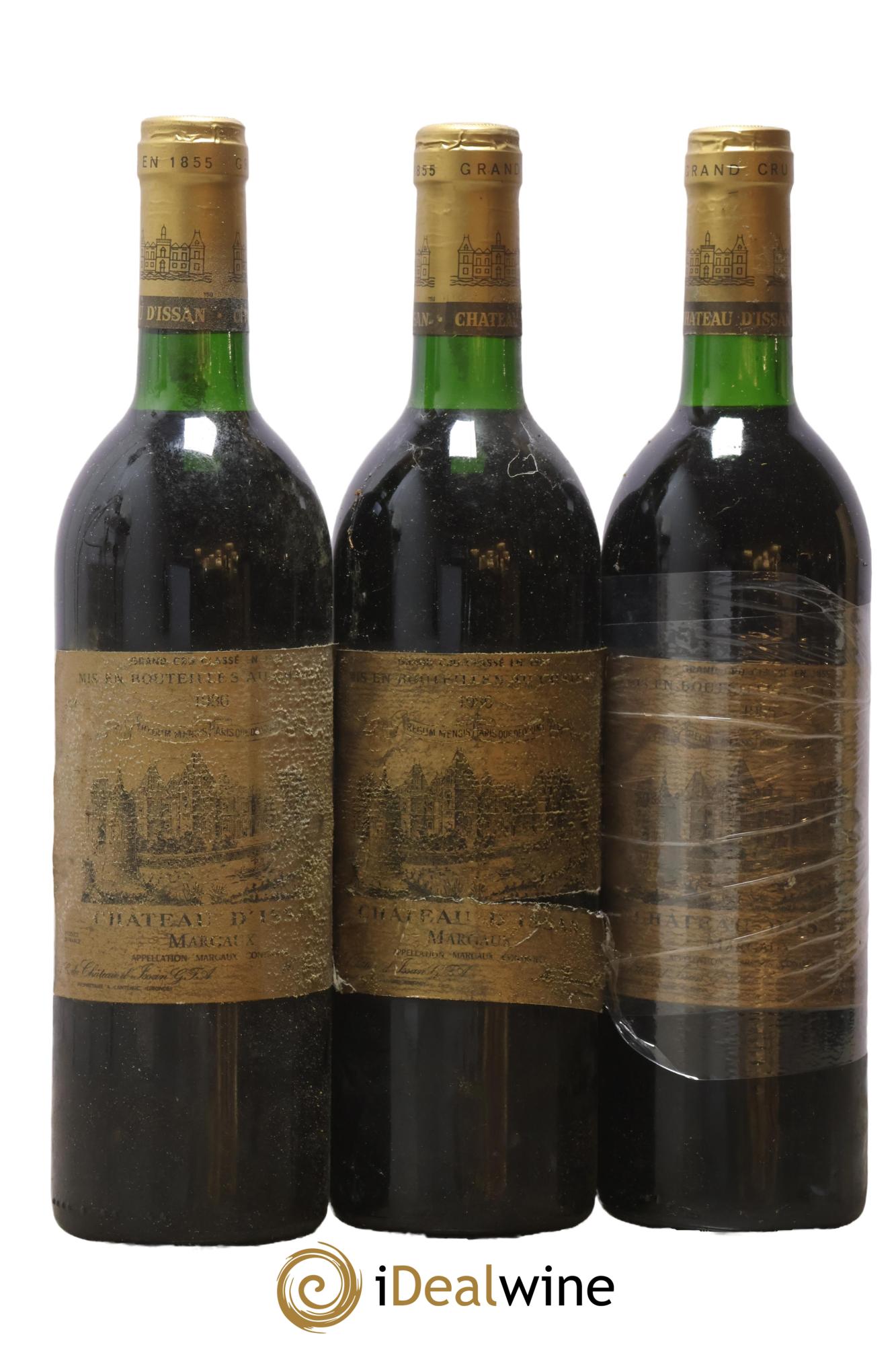 Château d'Issan 3ème Grand Cru Classé 1986 - Lot de 3 bouteilles - 0